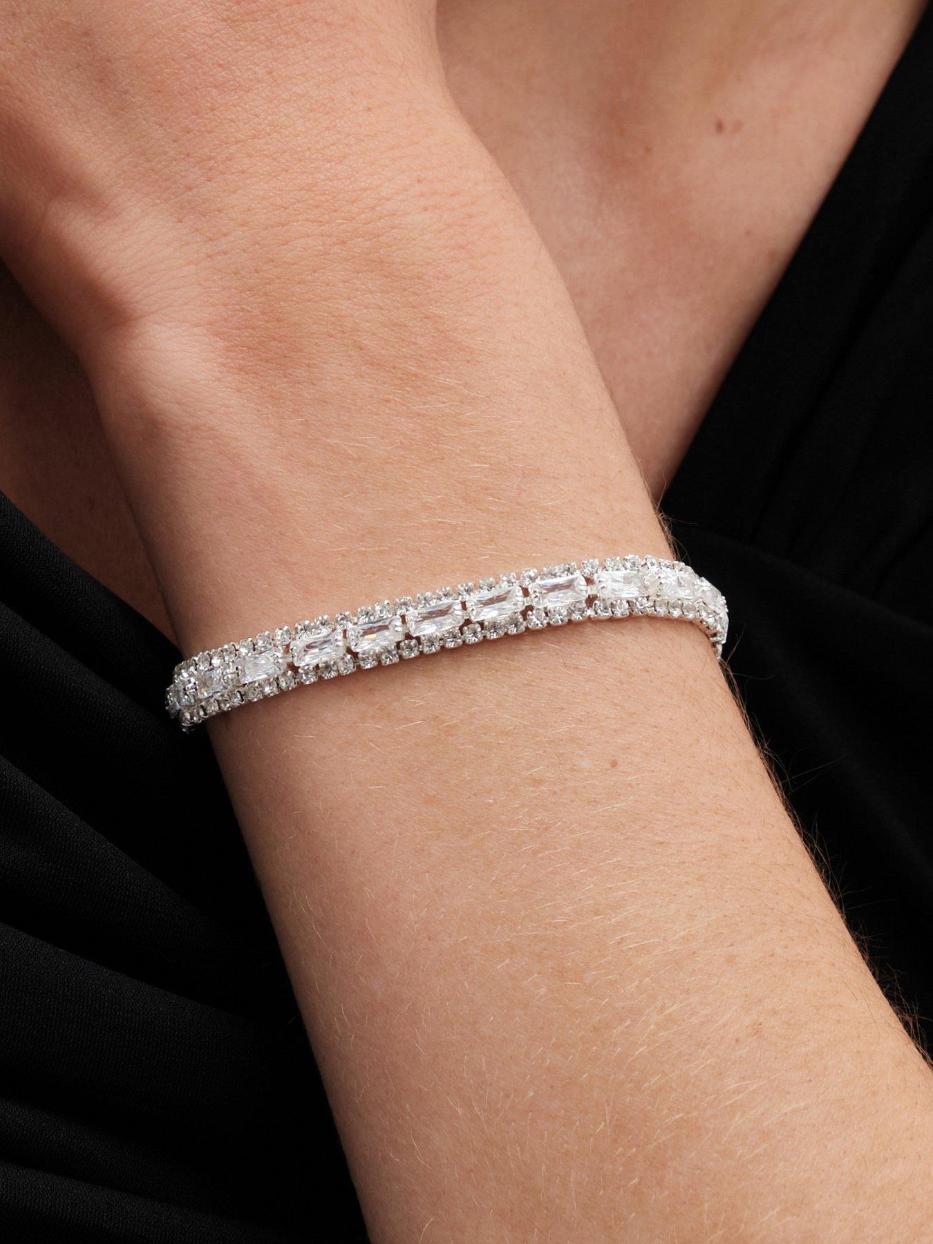 jon-richard-silver-plated-crystal-baguette-braceletstillFront