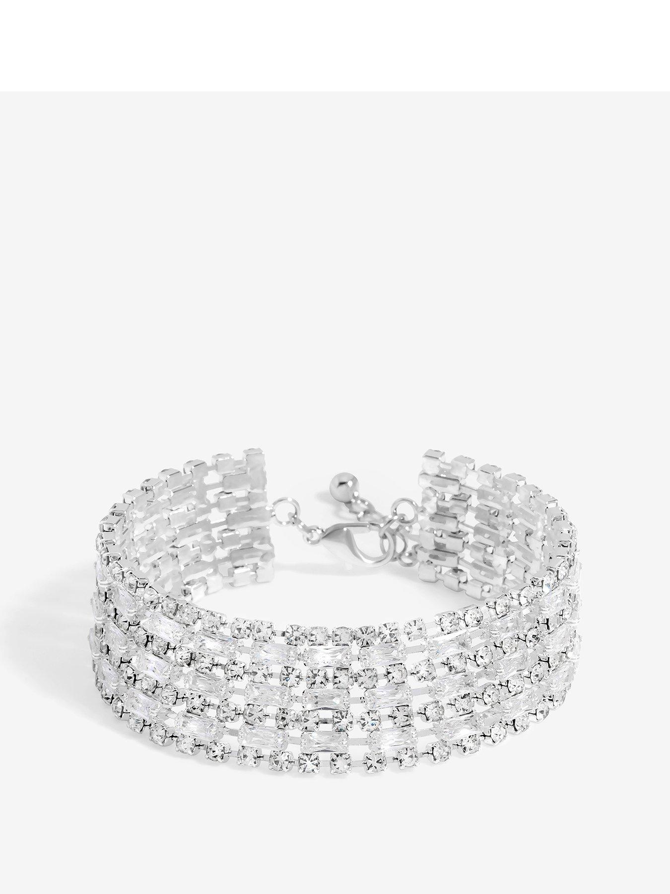 jon-richard-silver-plated-crystal-statement-baguette-bracelet