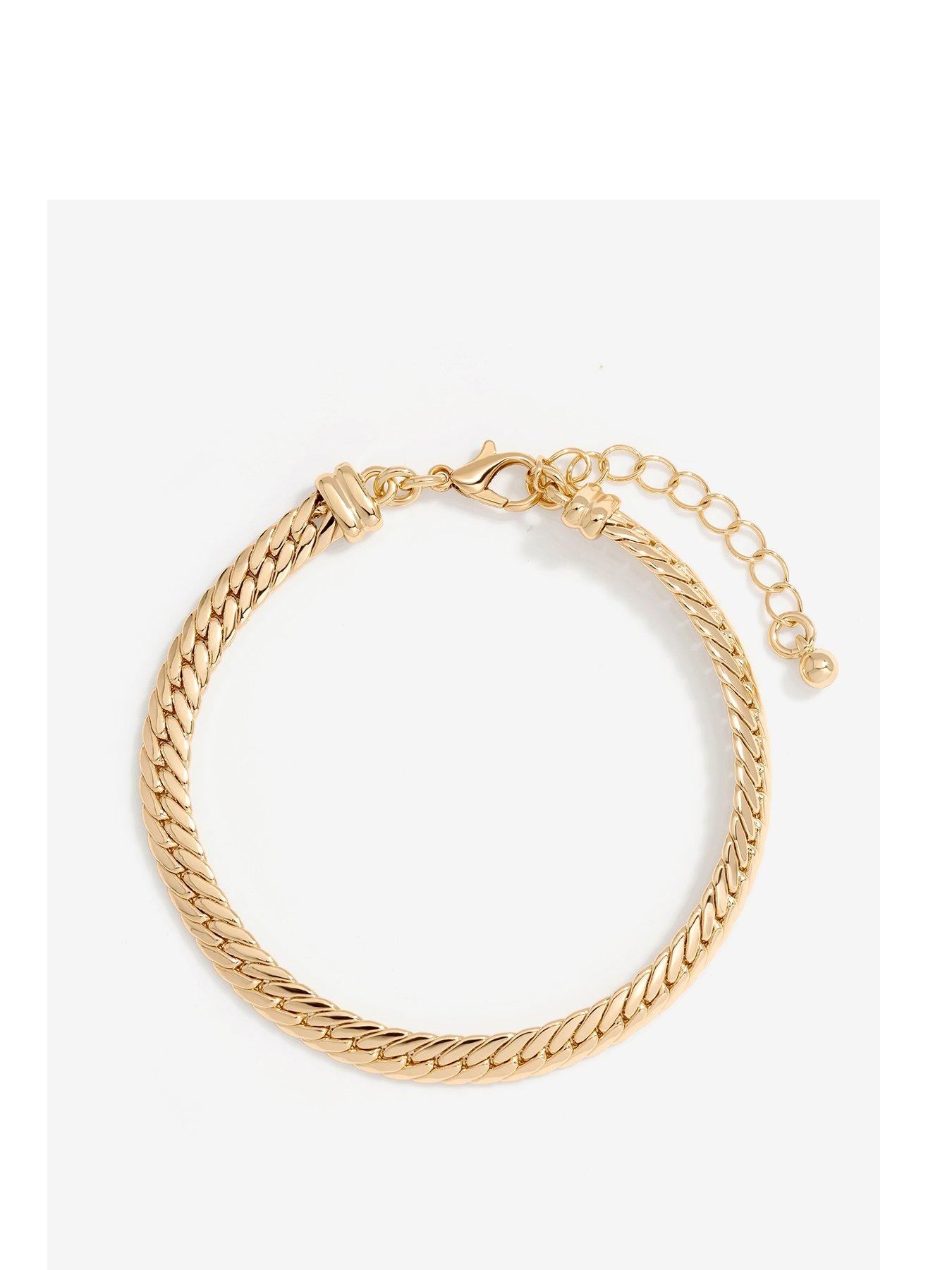 jon-richard-gold-plated-herringbone-chain-bracelet