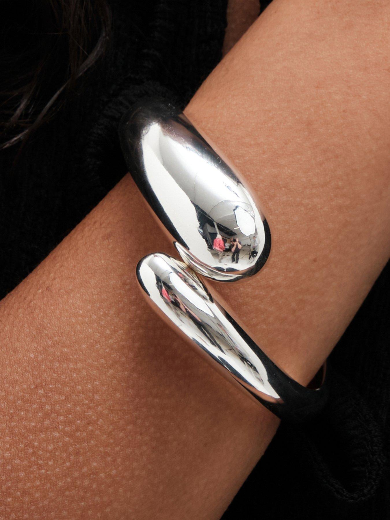 mood-silver-polished-orb-hinge-cuff-braceletstillFront