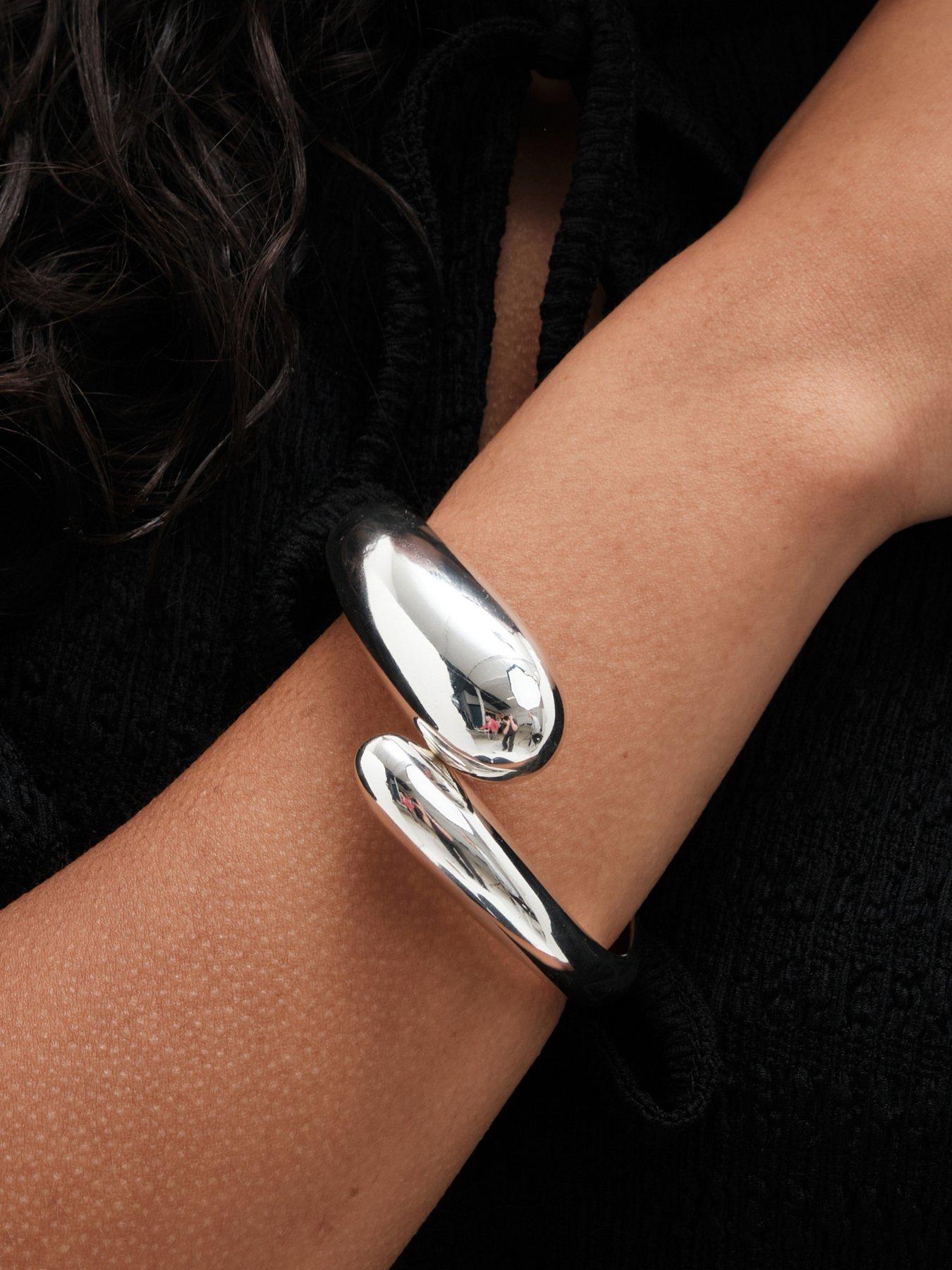 mood-silver-polished-orb-hinge-cuff-braceletoutfit