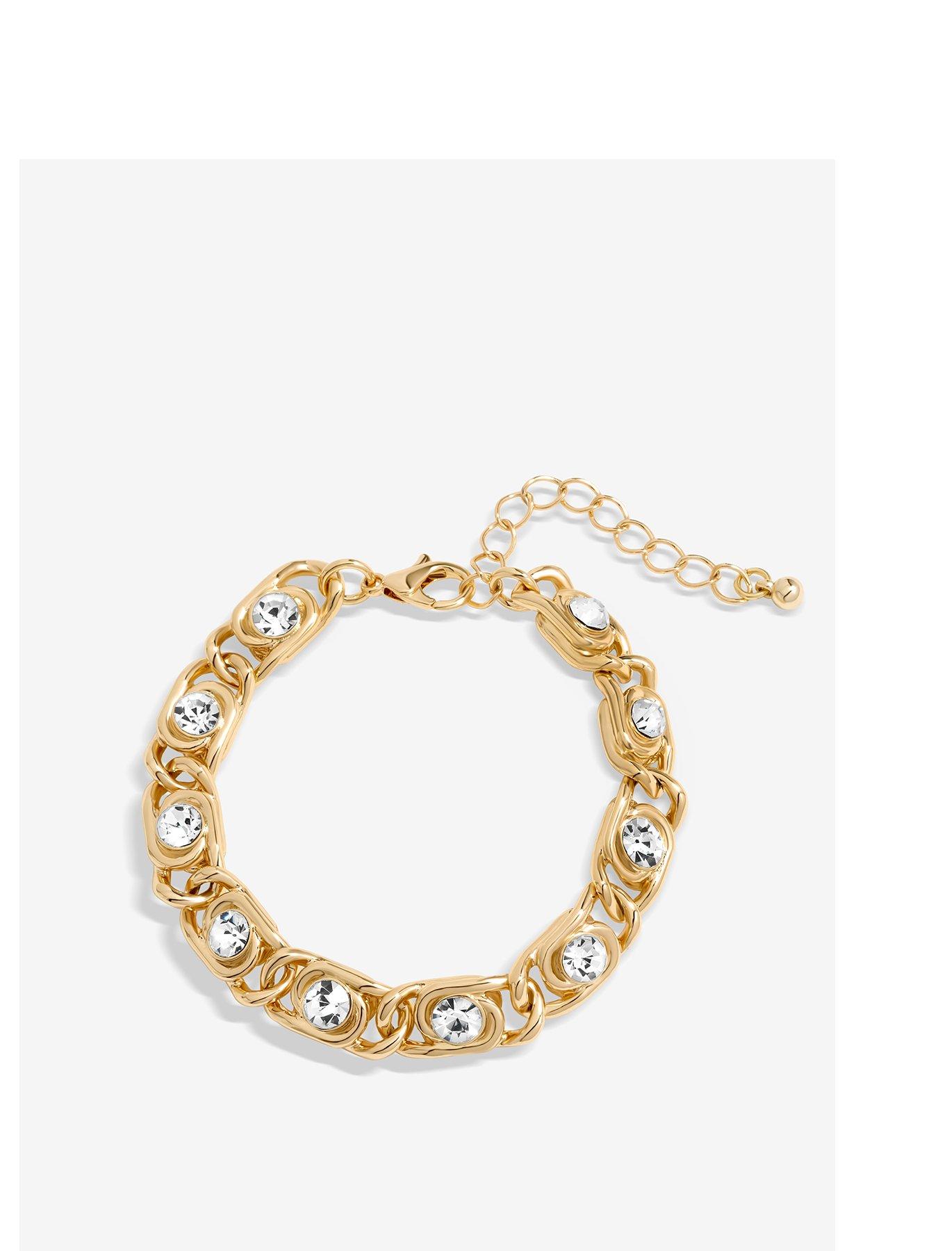 inicio-gold-plated-and-crystal-chain-bracelet