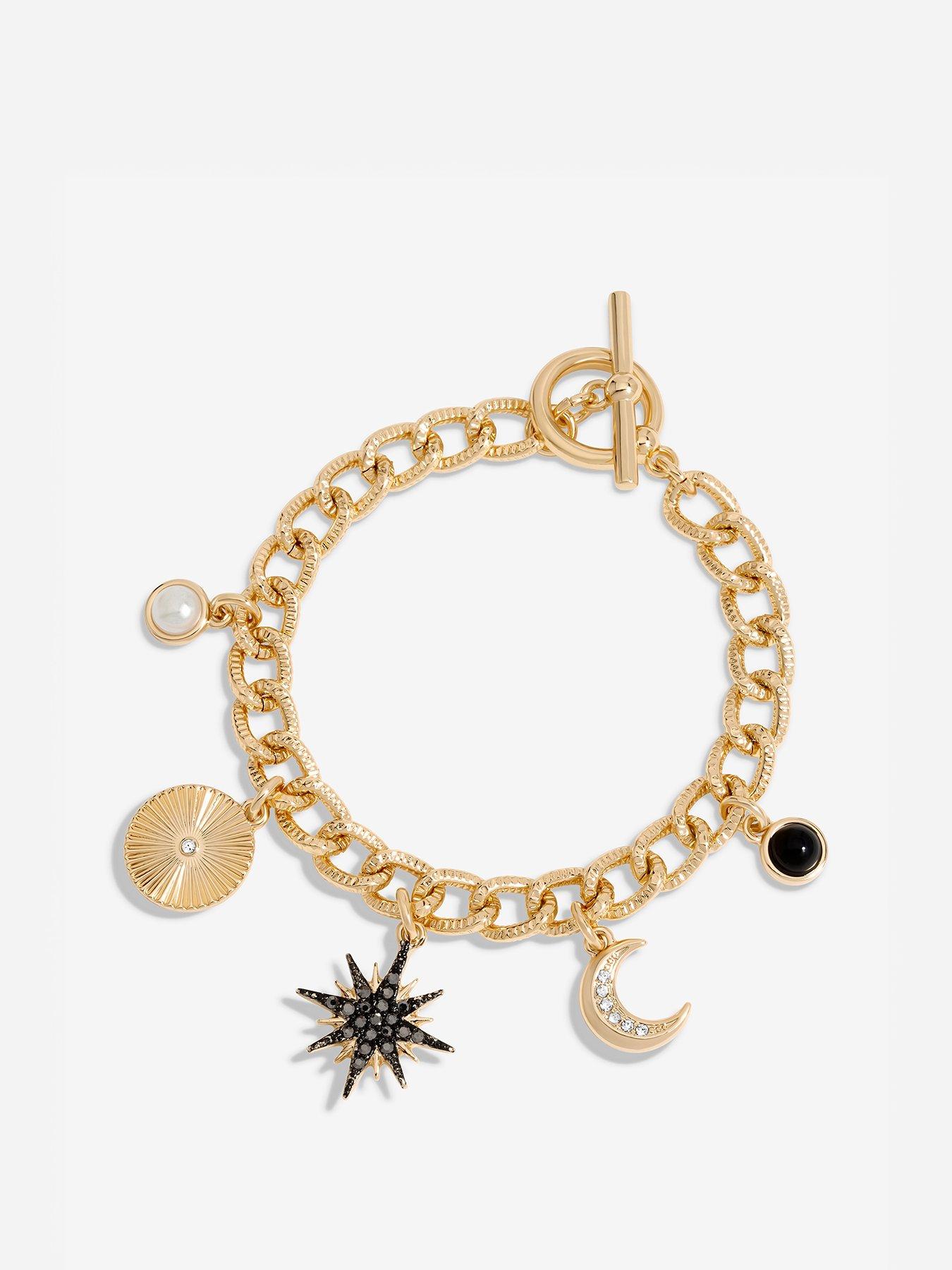 mood-gold-black-crystal-celestial-charm-chain-bracelet