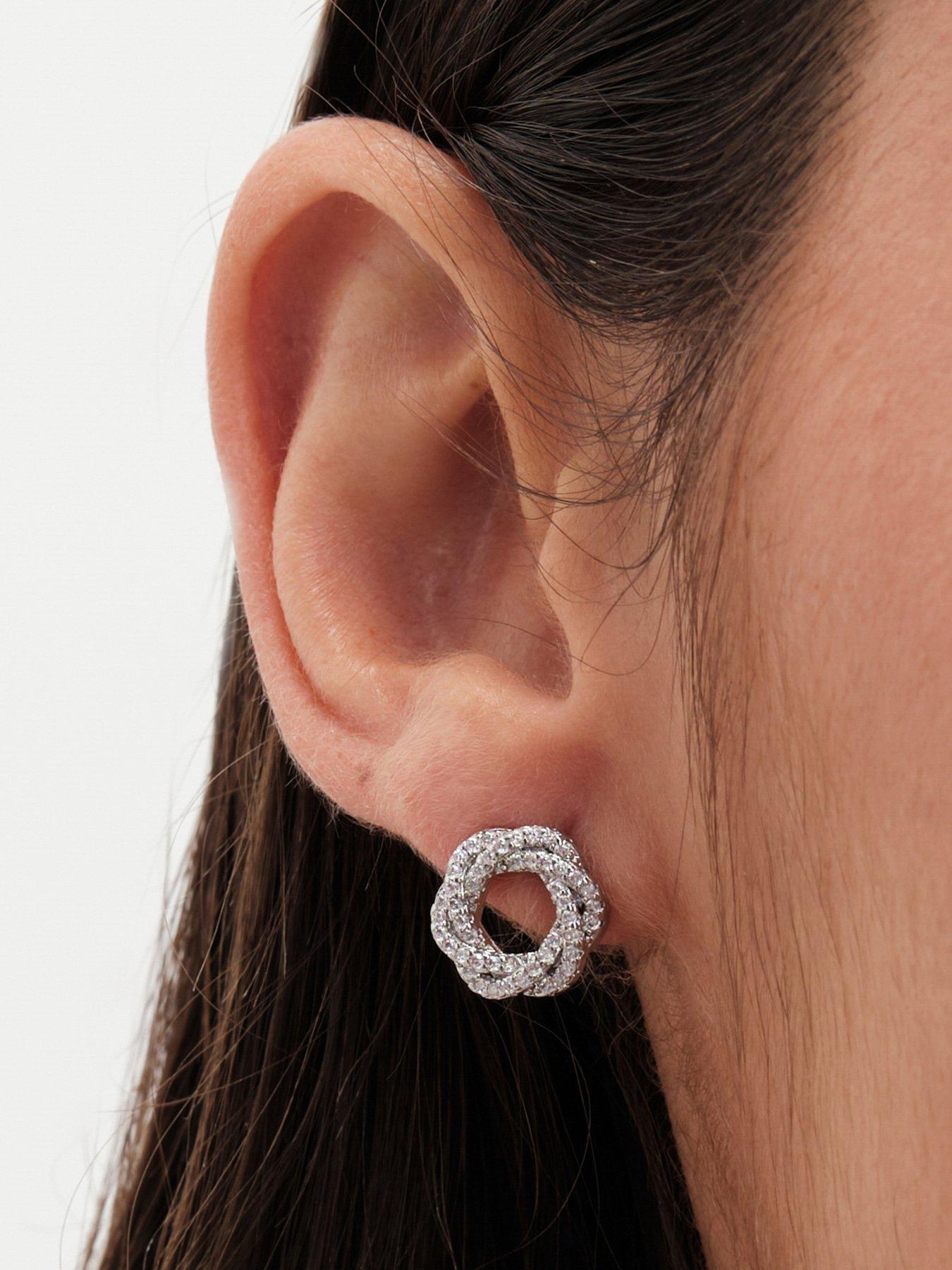 Image 4 of 5 of Jon Richard Rhodium Plated Cubic Zirconia Open Twist Box Set