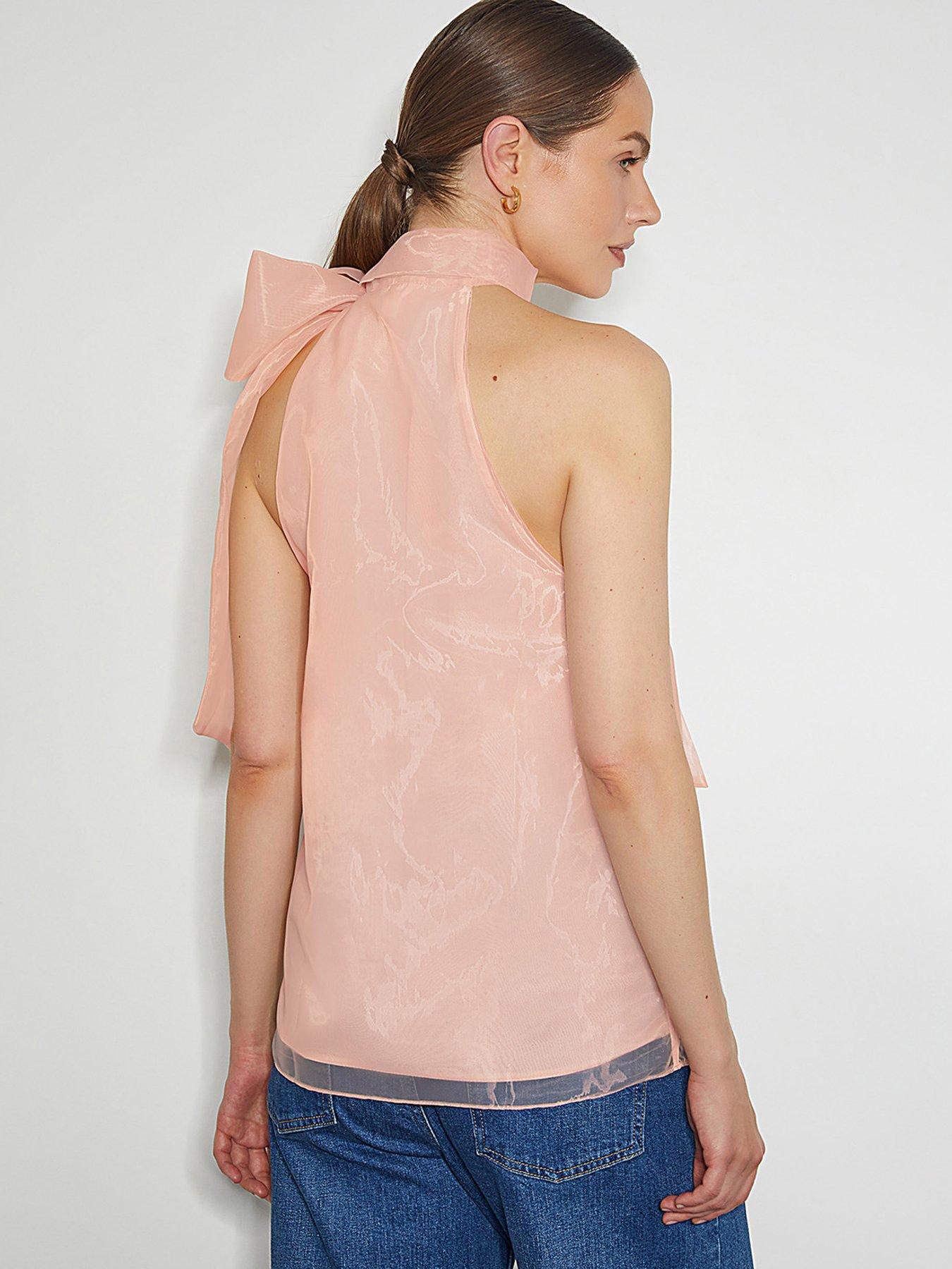 Image 2 of 4 of Monsoon Vera Organza Top - Pink