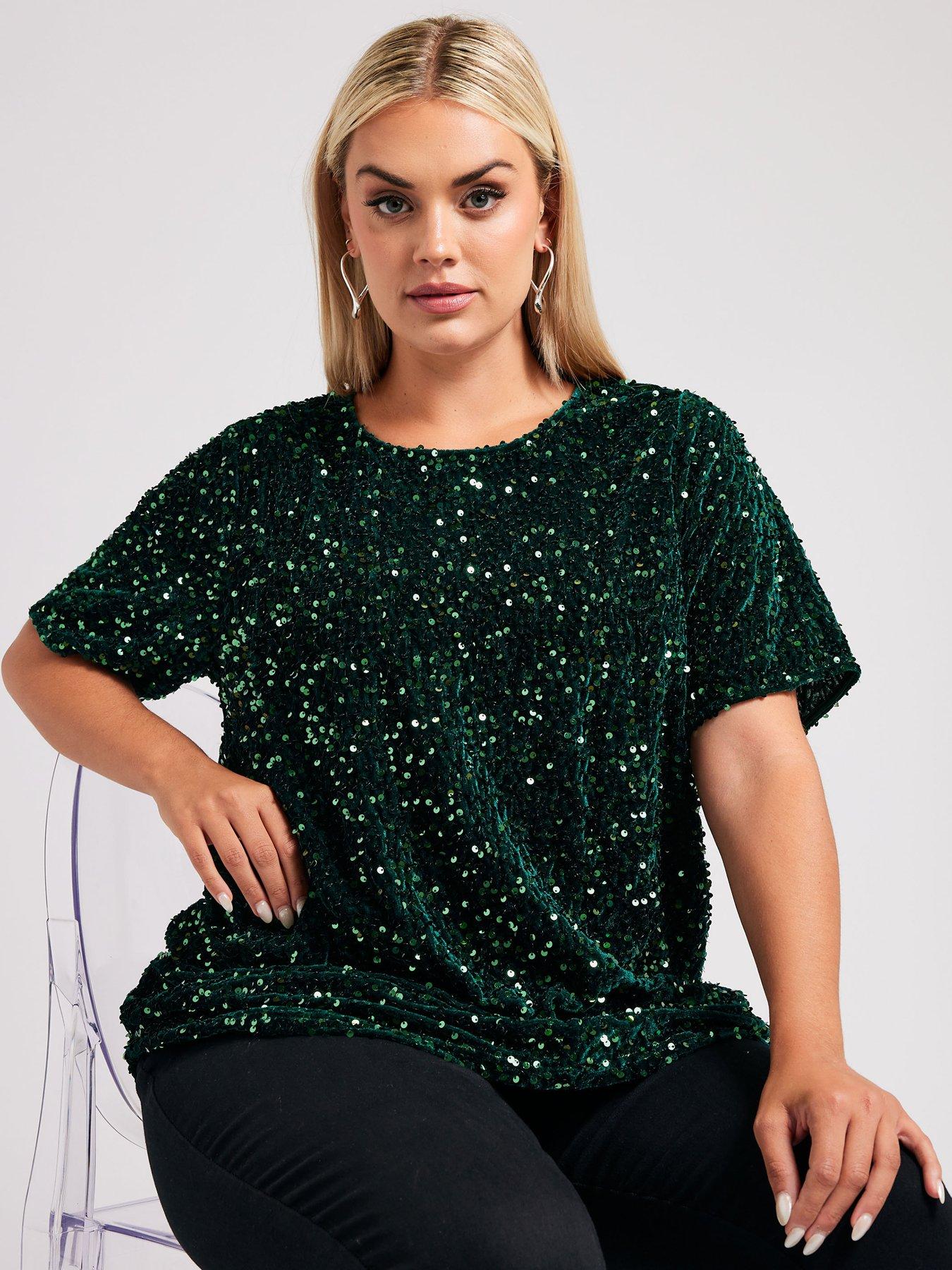 yours-curve-sequin-velvet-t-shirtoutfit