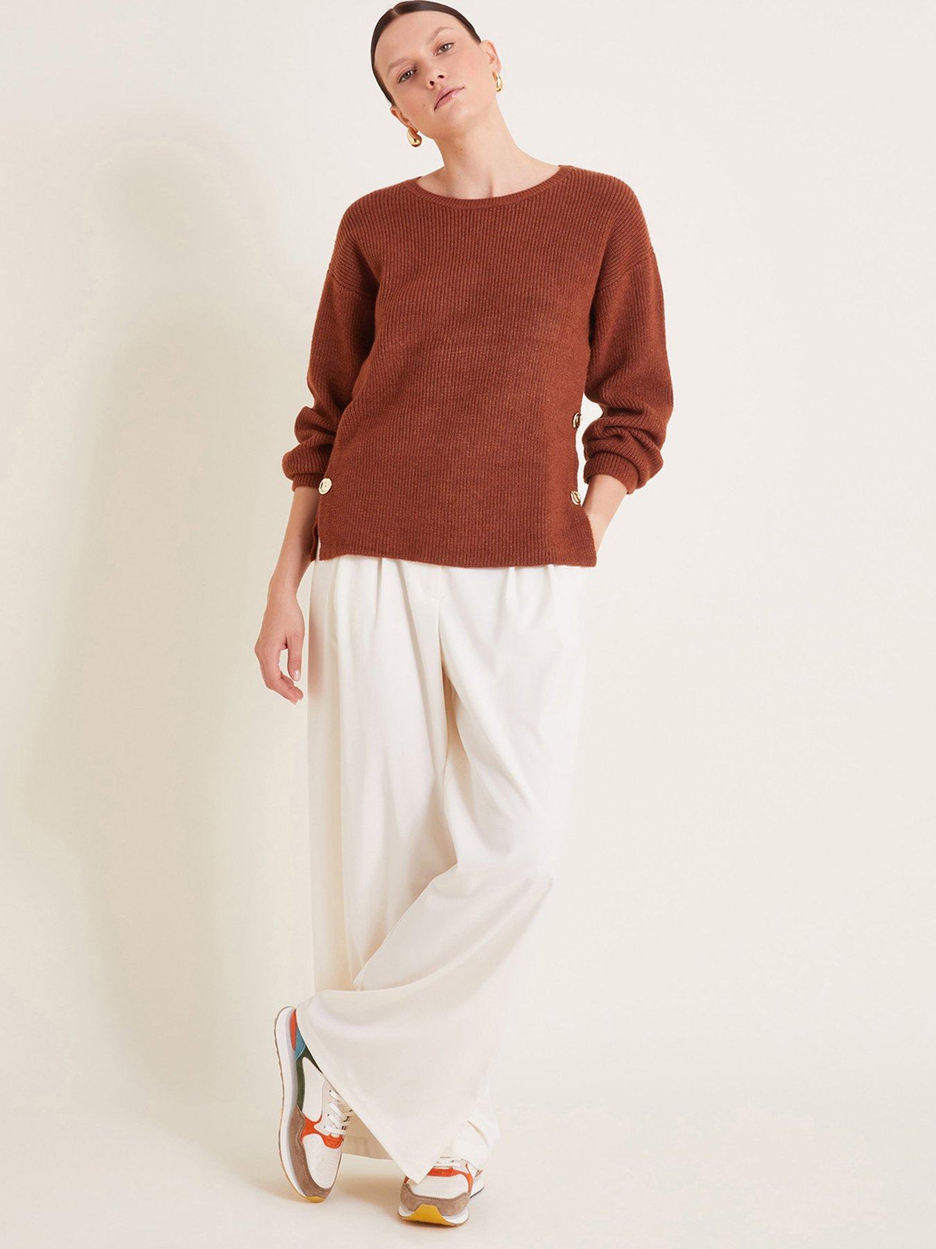 monsoon-luci-longline-jumper-brown