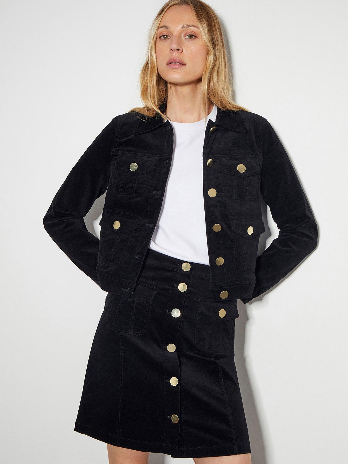 monsoon-oriana-button-jacket-black