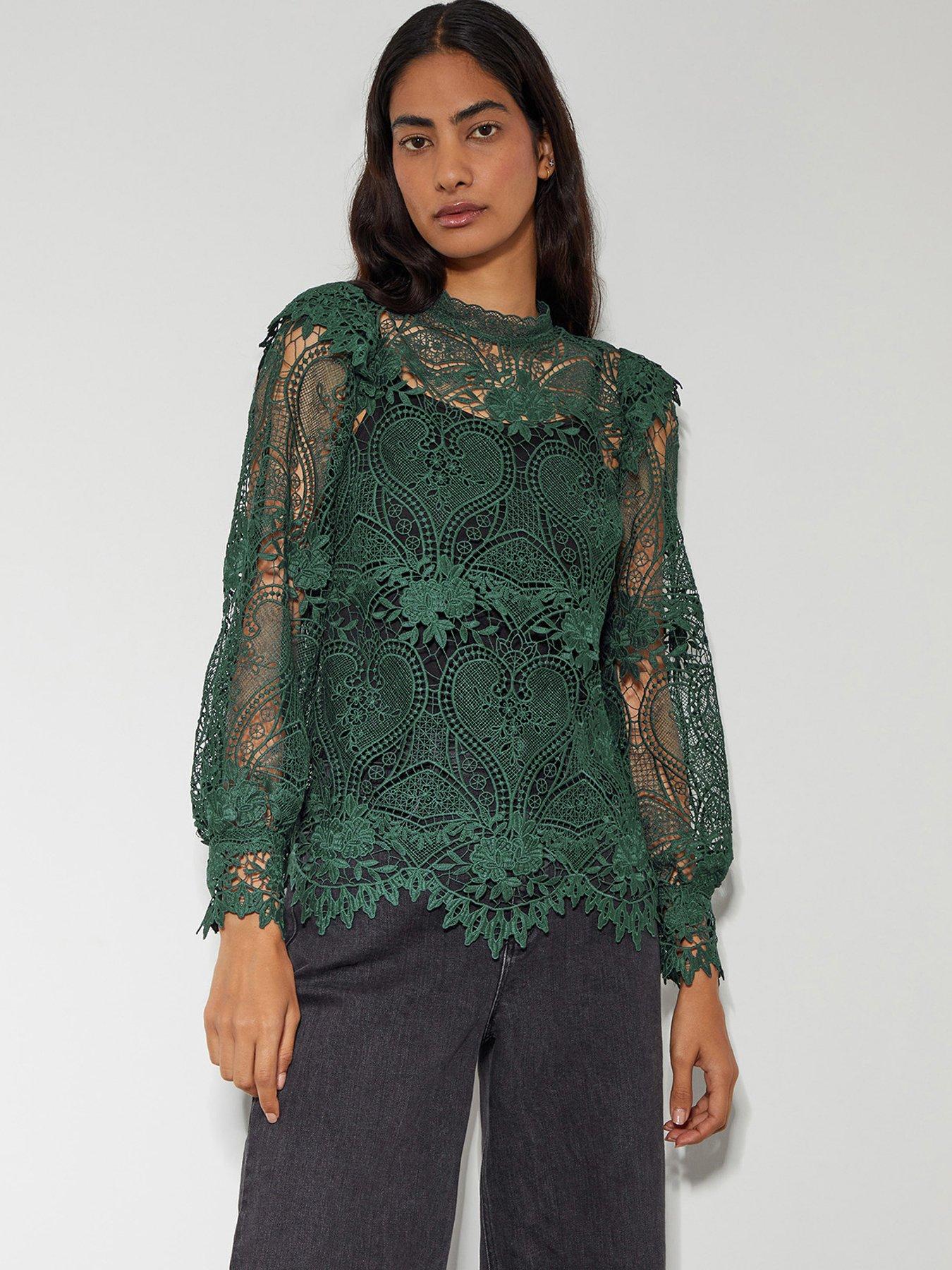 monsoon-lucy-lace-top-green