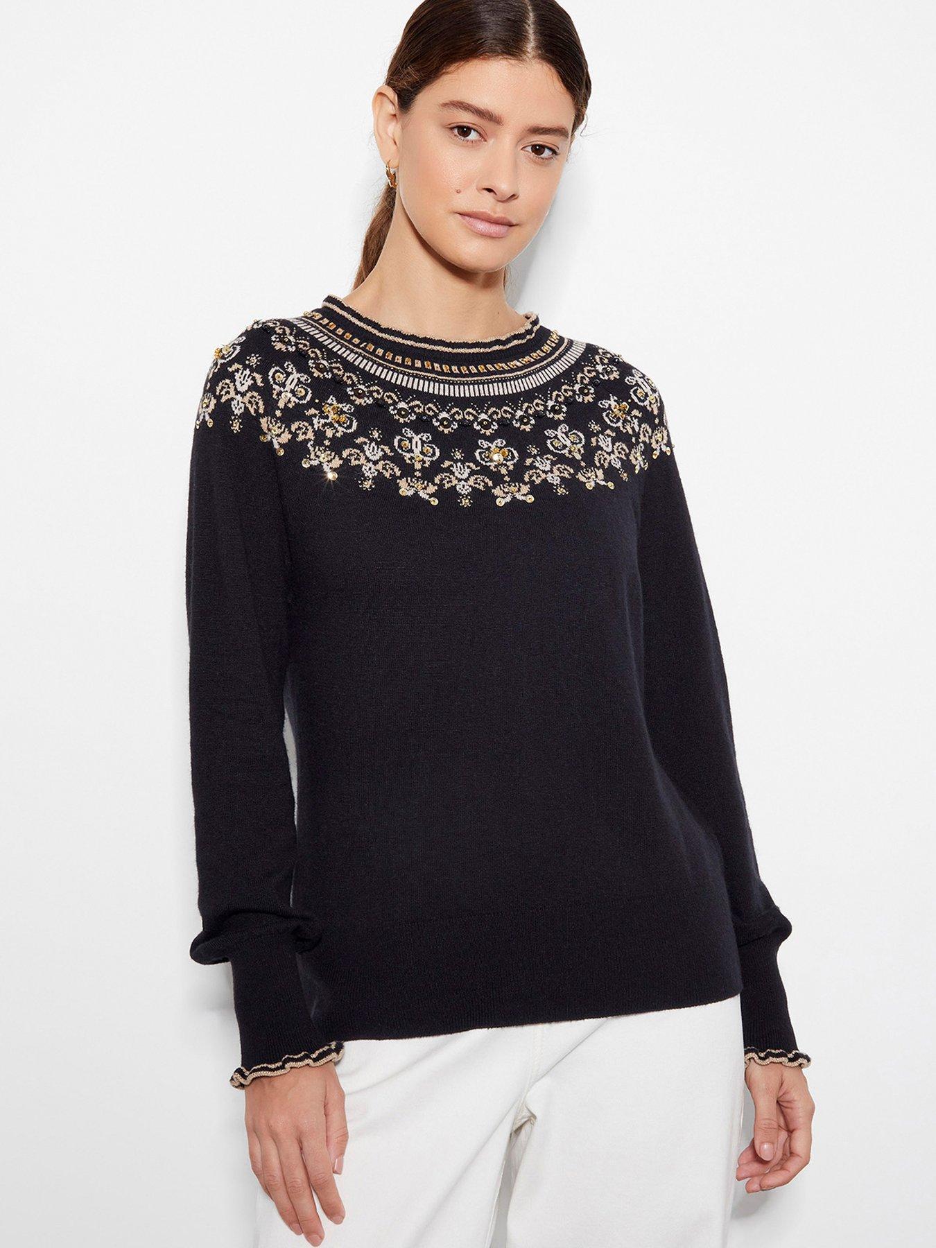 monsoon-flo-fairisle-jumper-blackfront