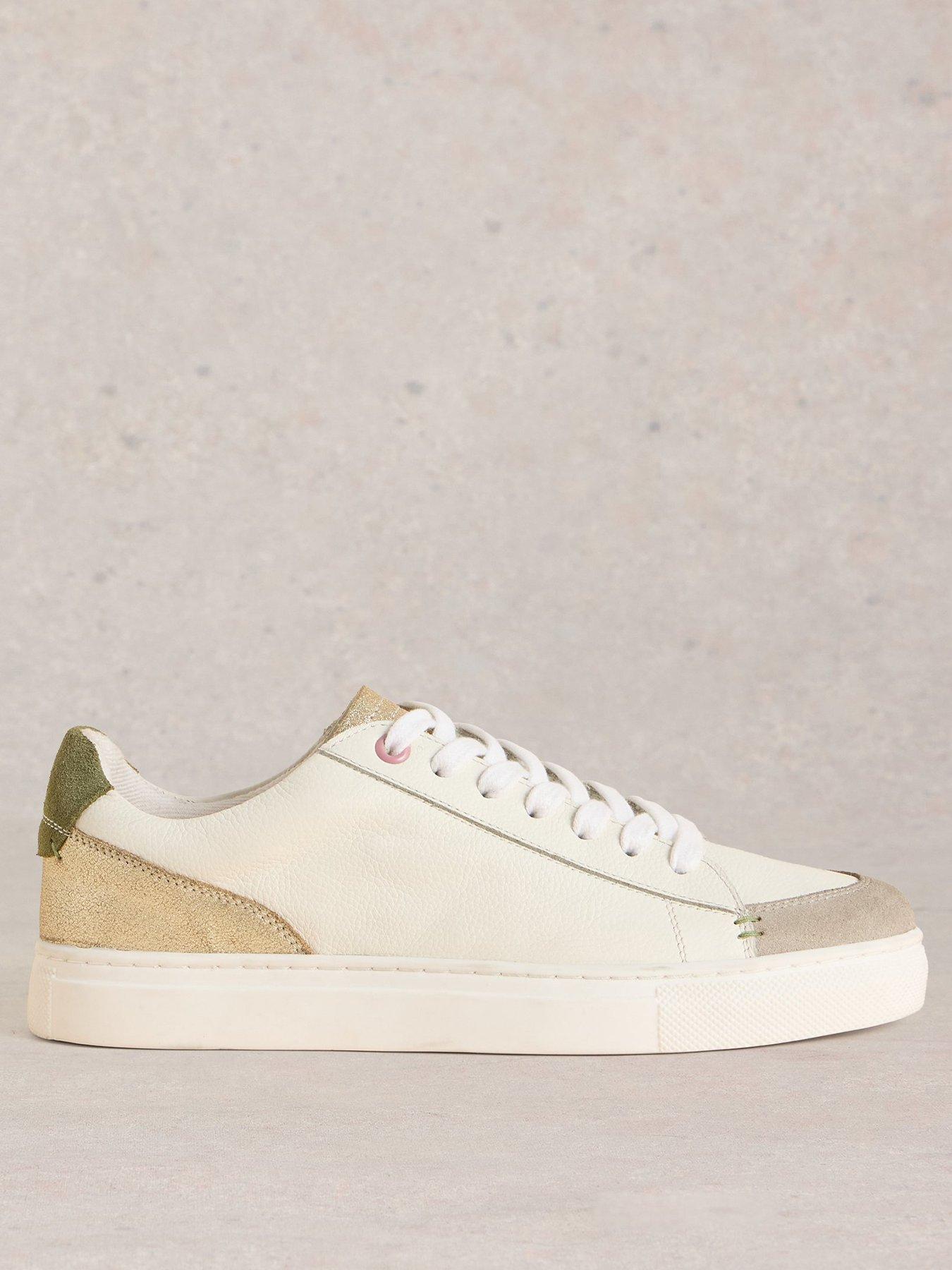 White Stuff Toni Leather Trainer - White