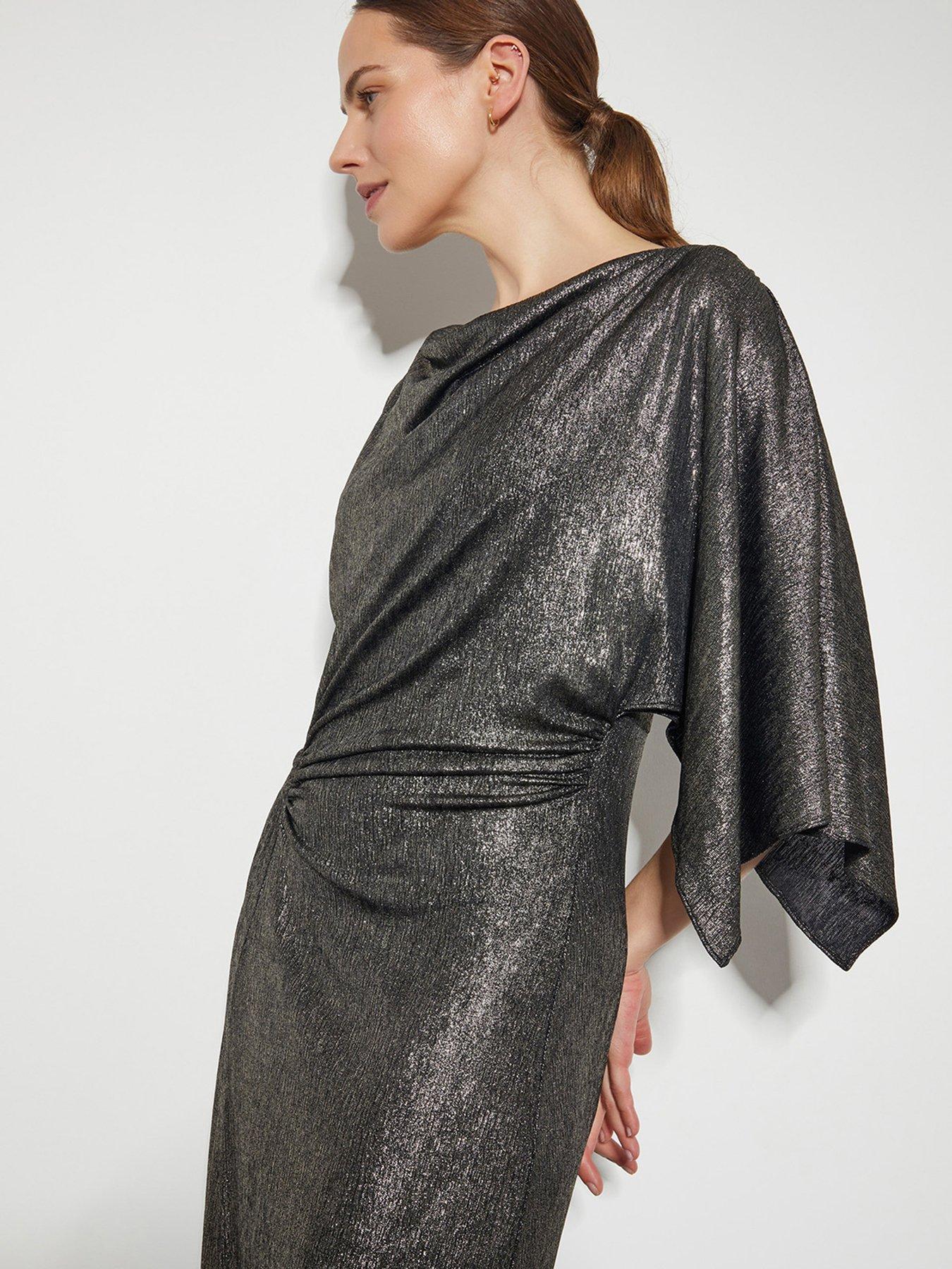 monsoon-mila-metallic-jersey-dressback