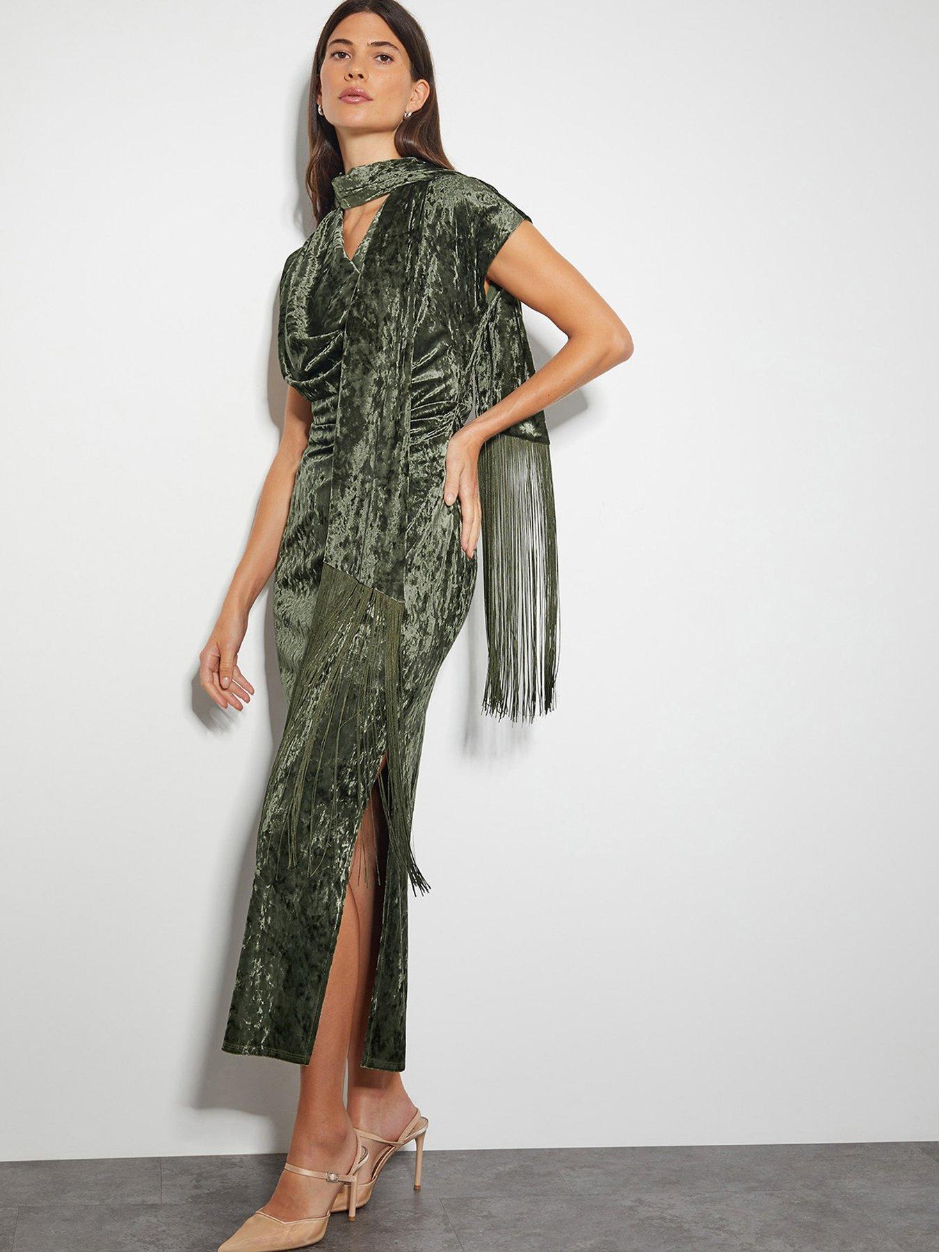 monsoon-cece-cowl-velvet-dress-greenfront