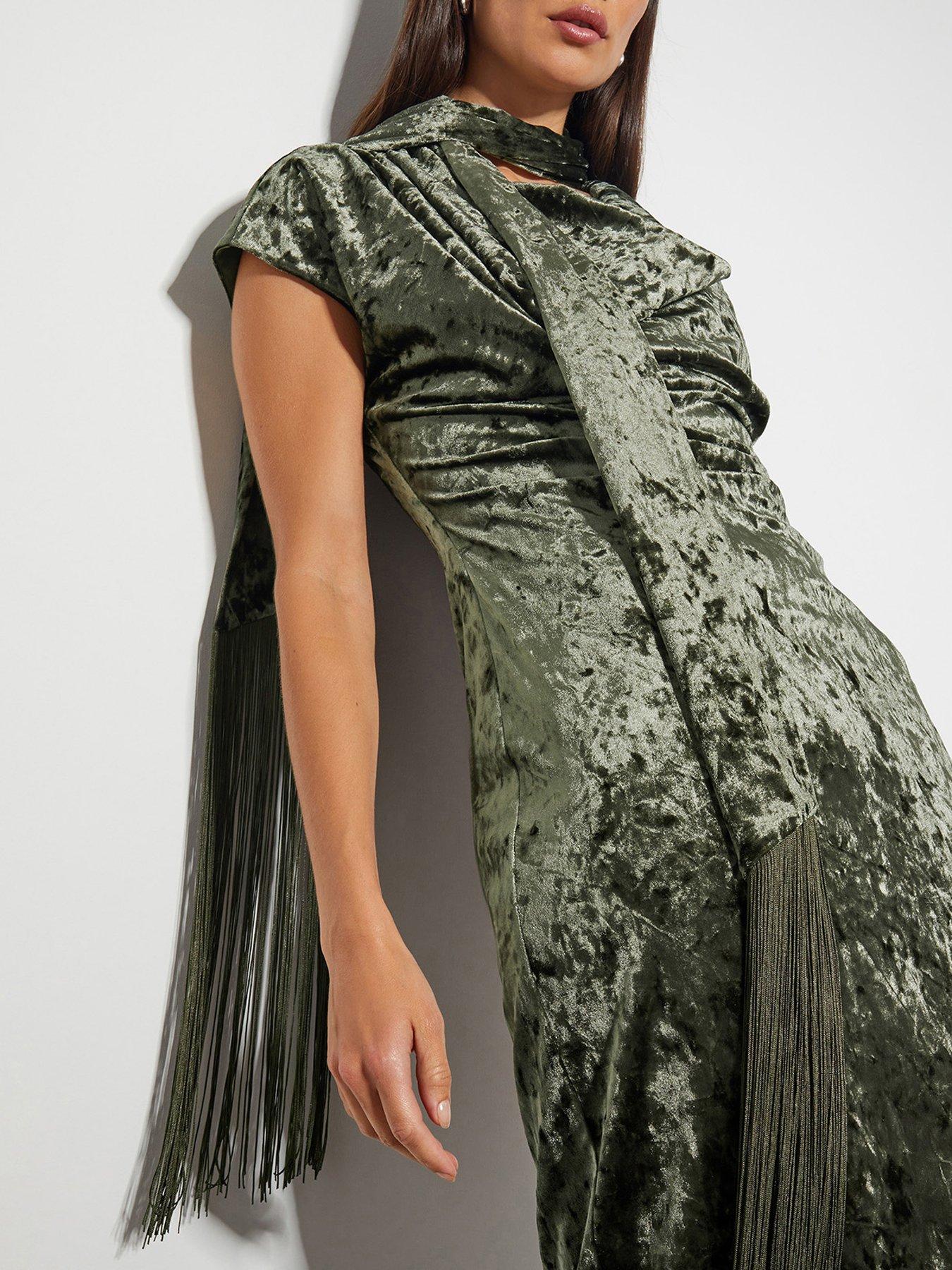 monsoon-cece-cowl-velvet-dress-greenoutfit