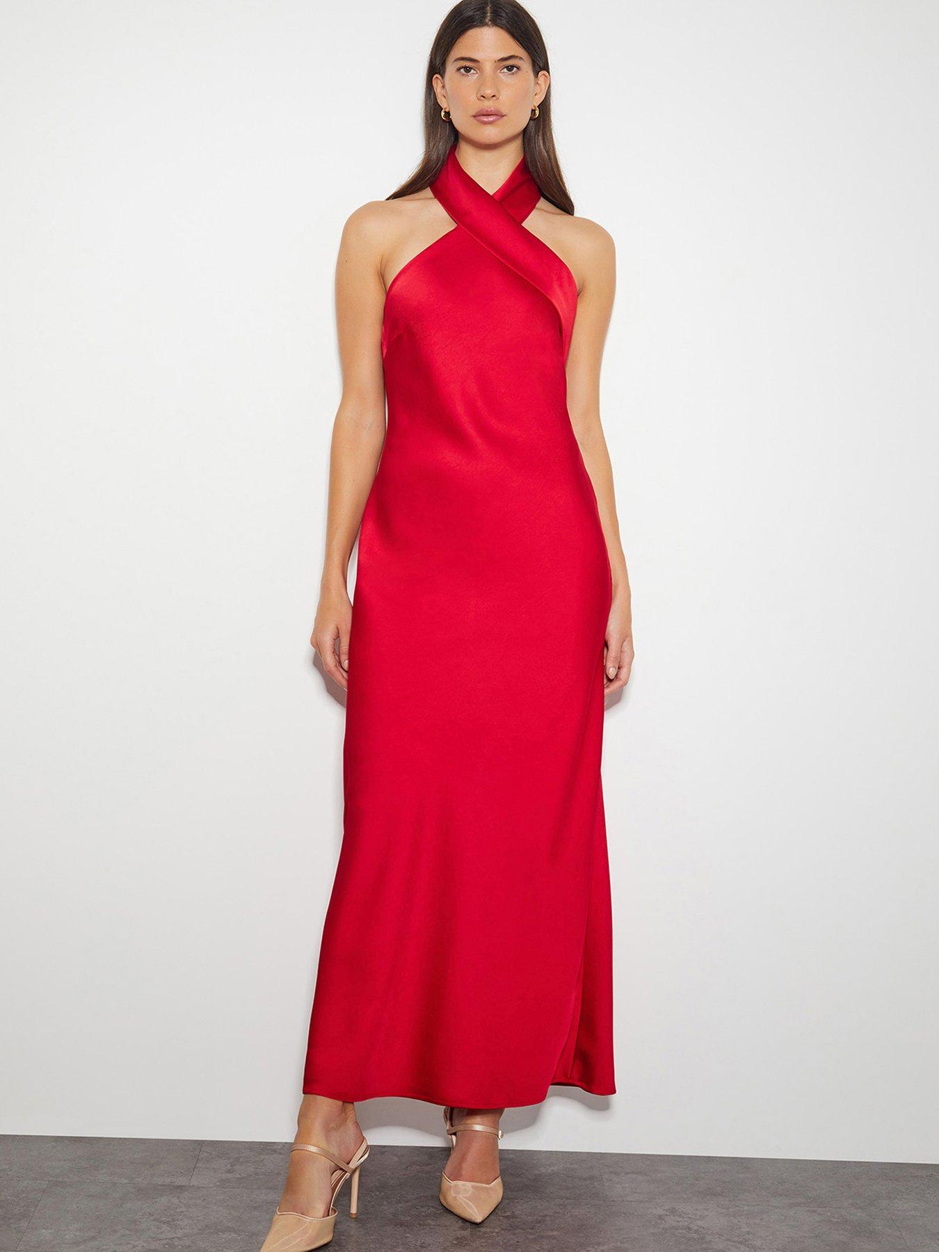 monsoon-jodie-halter-dress-red