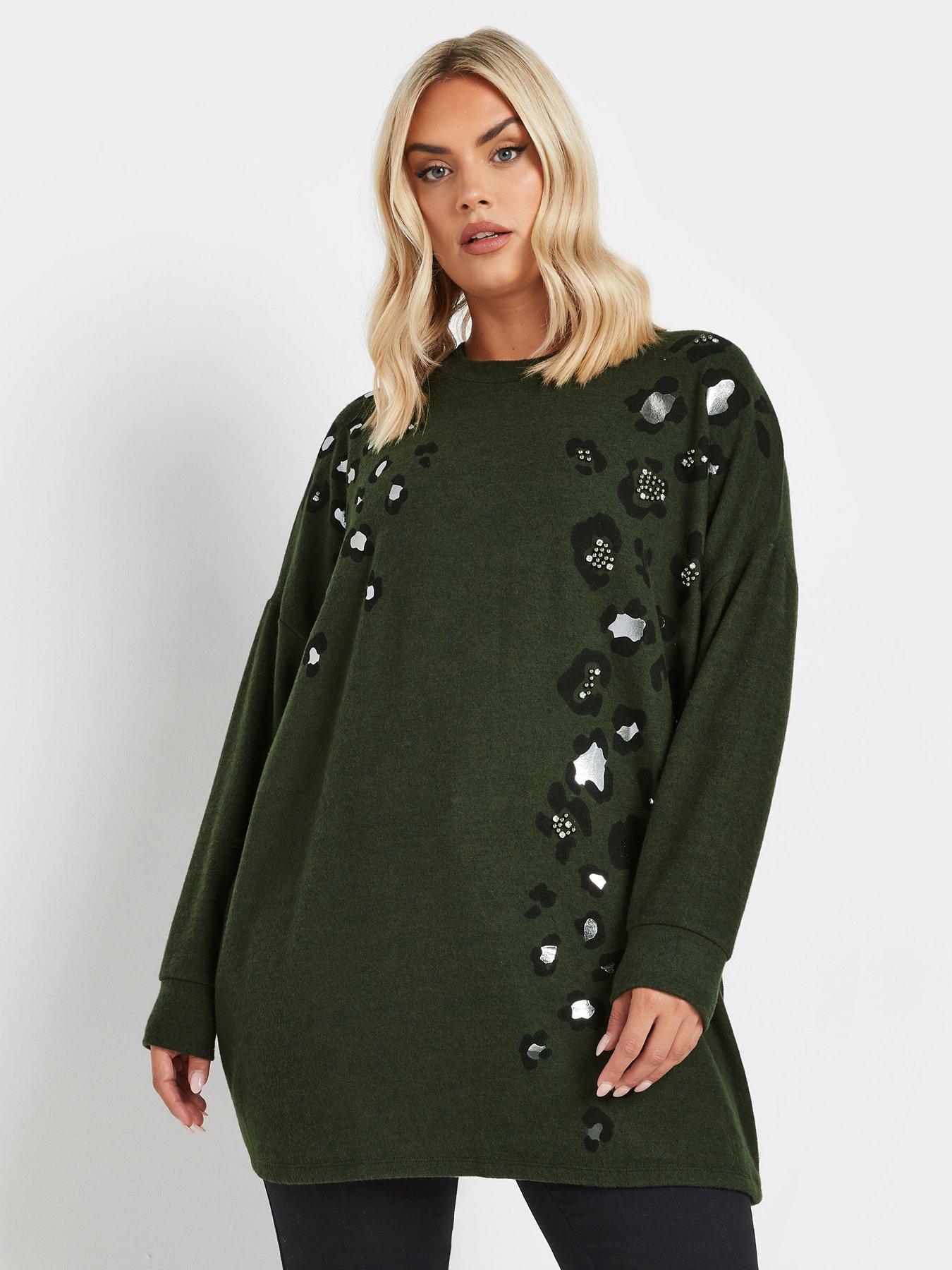 yours-curve-placement-print-jumper-green