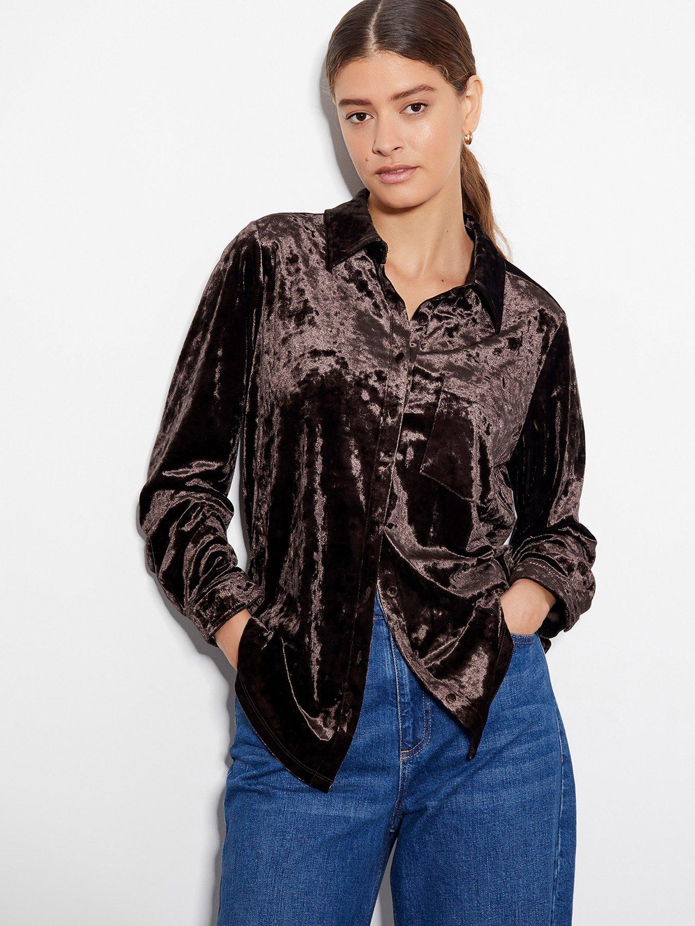 monsoon-vida-velvet-shirt-chocolate-brown