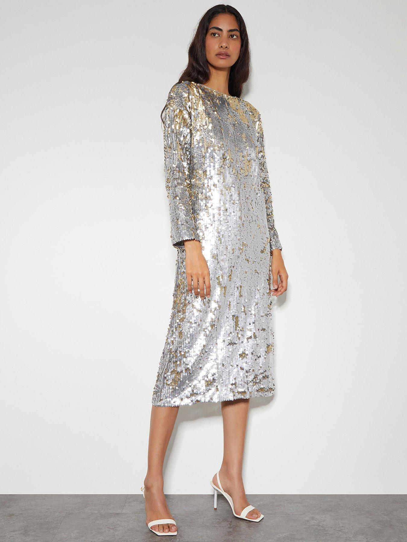 monsoon-marie-sequin-dress-grey