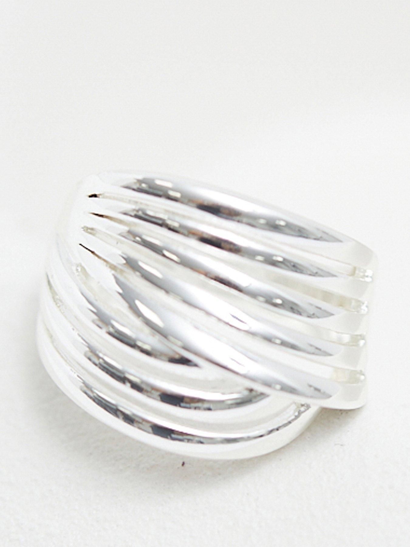 Image 1 of 2 of Jon Richard Silver Plated Polished Statement Ring