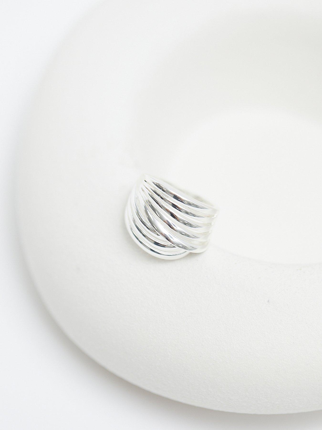 Image 2 of 2 of Jon Richard Silver Plated Polished Statement Ring