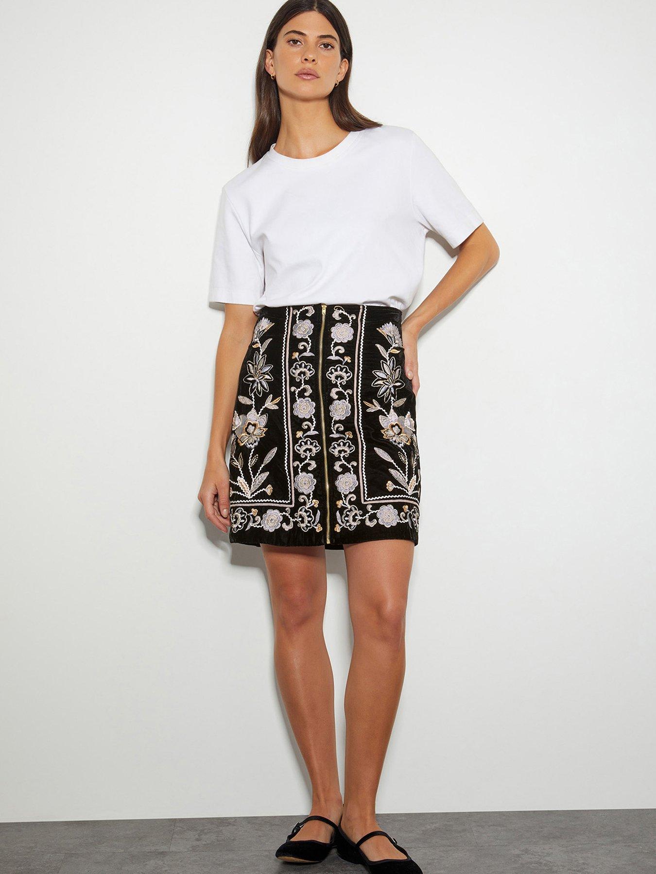 Image 3 of 6 of Monsoon Phoebe Skirt - Black