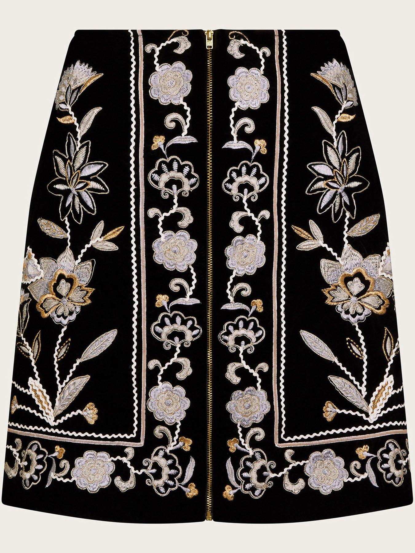 Image 6 of 6 of Monsoon Phoebe Skirt - Black