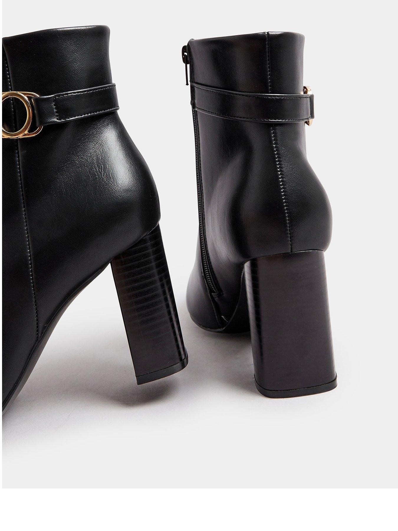 yours-extra-wide-fit-trim-detail-block-ankle-boot-blackback