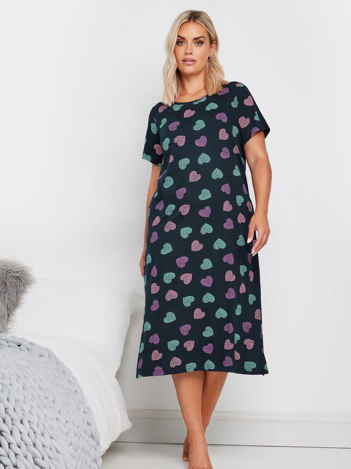 yours-curve-dotty-heart-midaxi-nightdressback