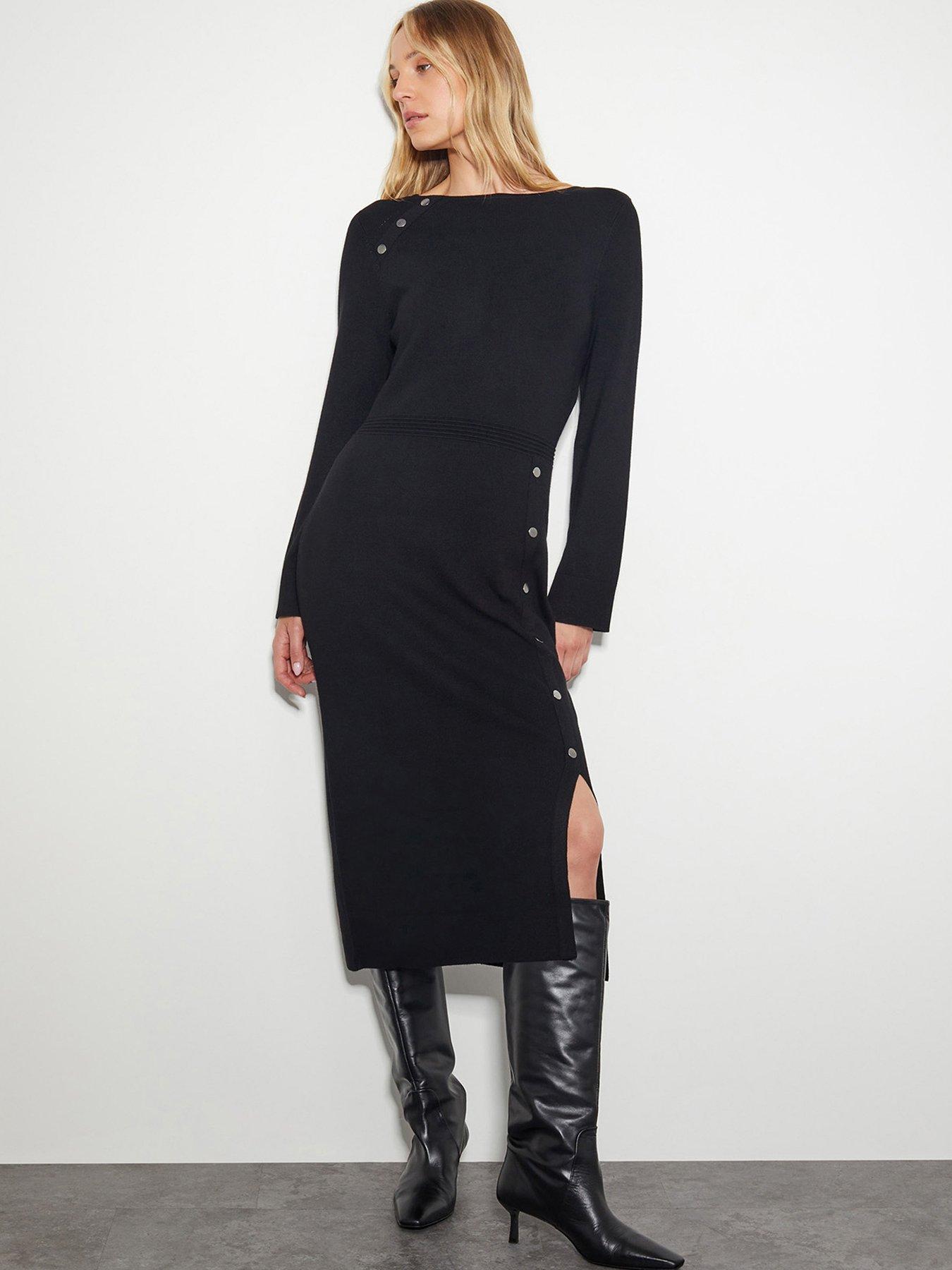 monsoon-ciara-column-dress-black