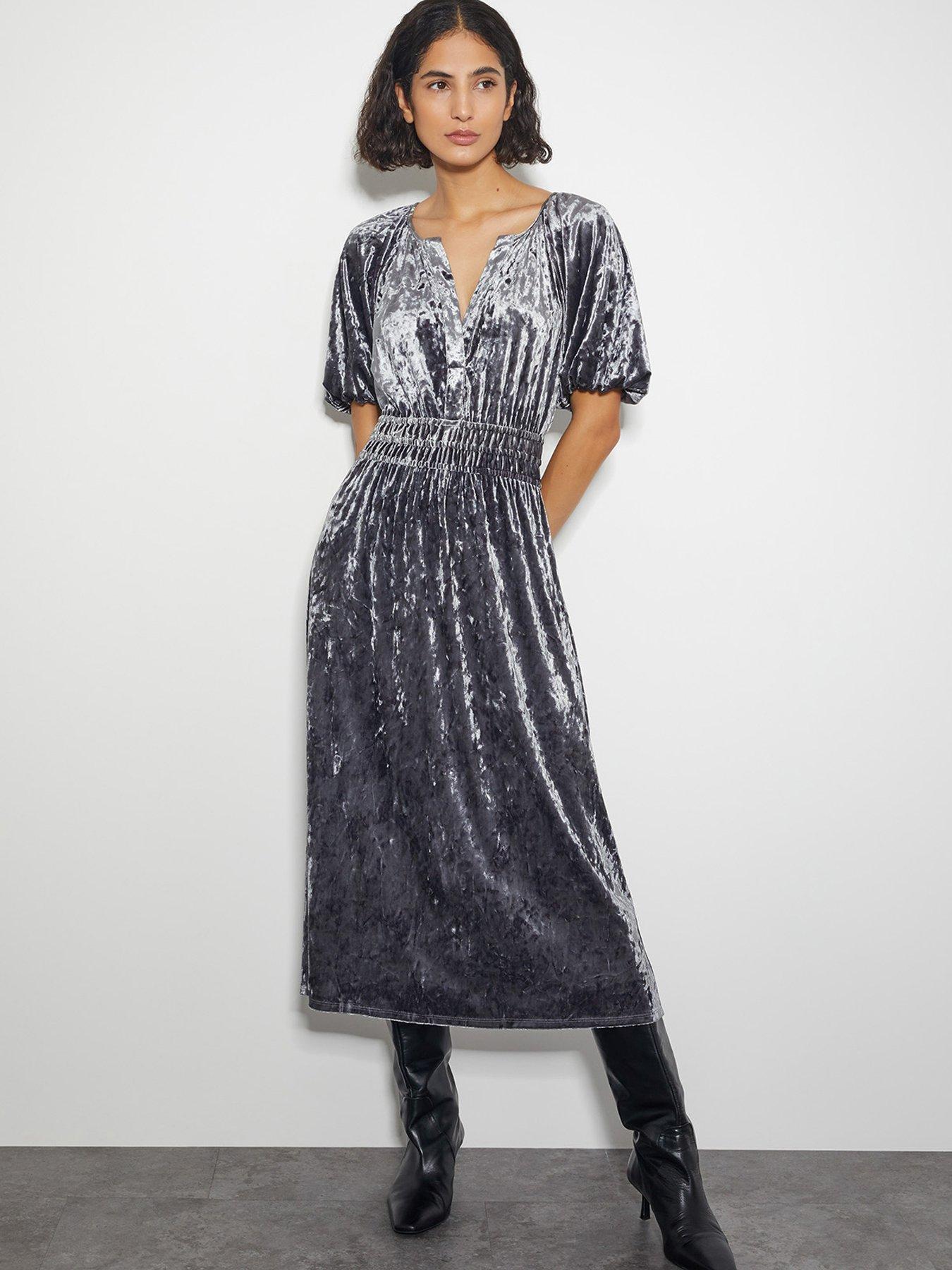 monsoon-valle-velvet-dress-grey