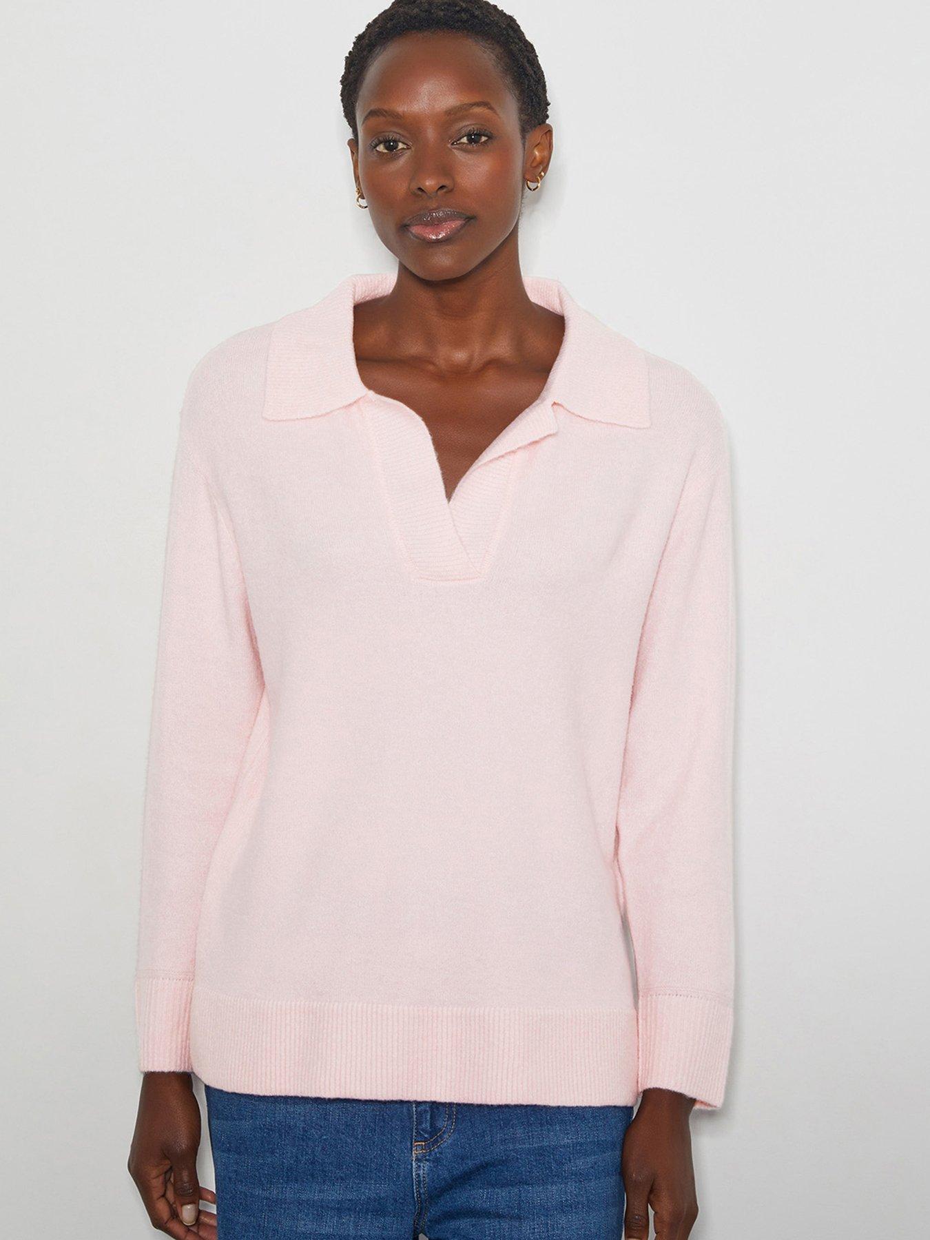 monsoon-carla-collar-jumper-pink