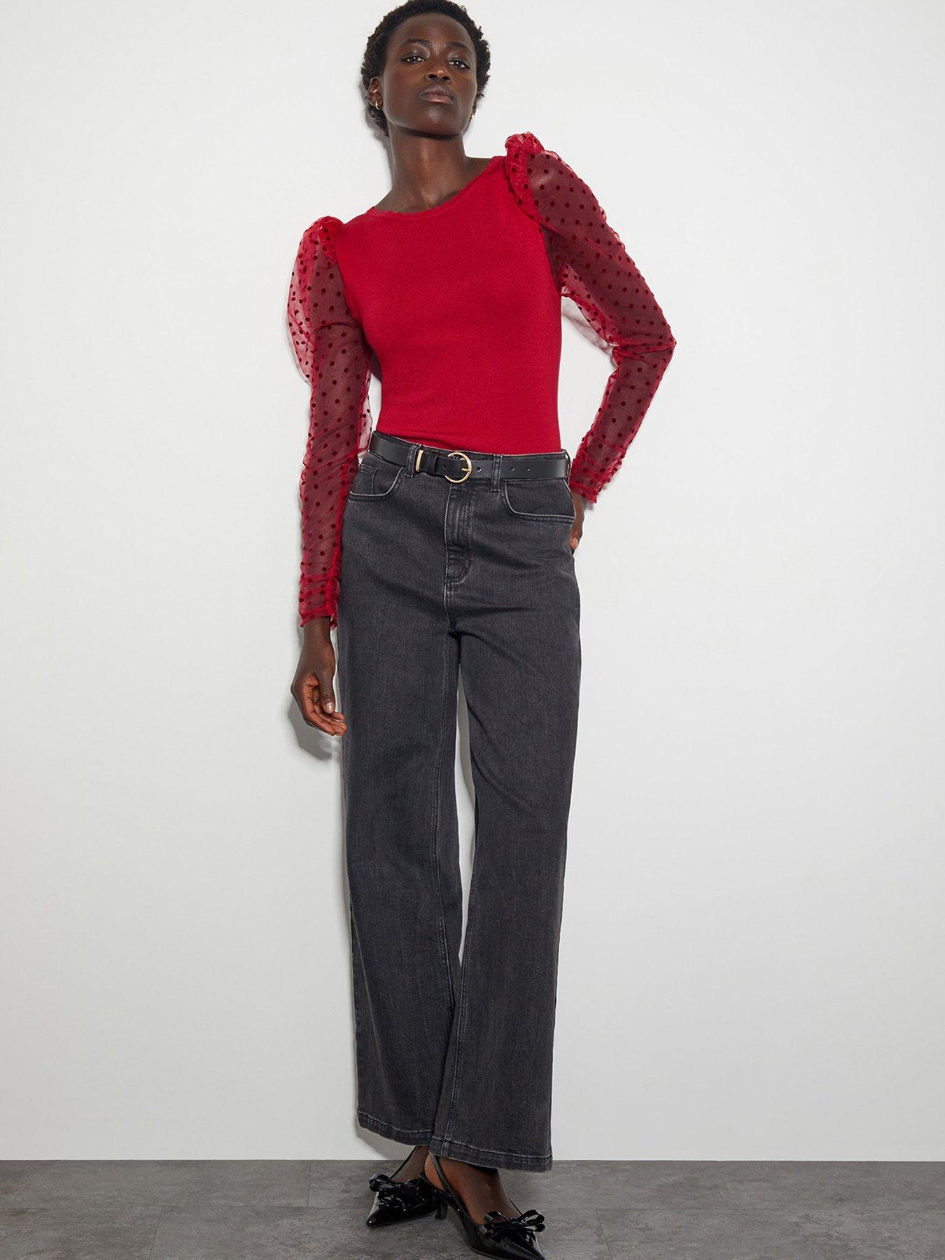 monsoon-mimi-mesh-sleeve-jumper-reddetail