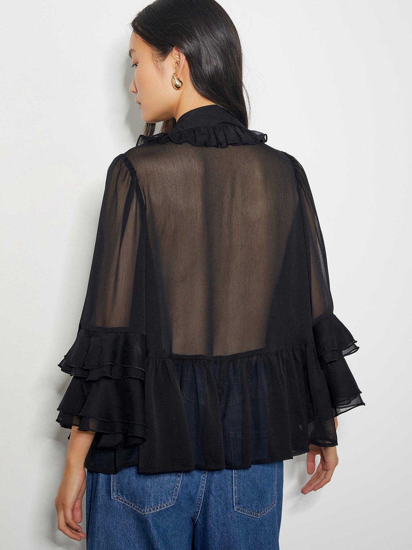 monsoon-anais-frill-blouse-blackstillFront