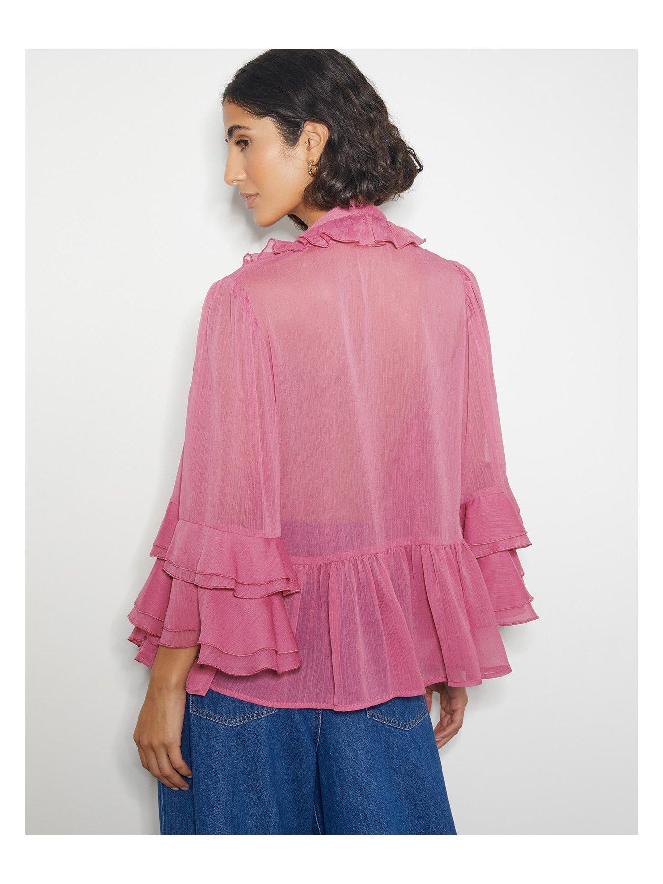 monsoon-anais-frill-blouse-rose-pinkstillFront