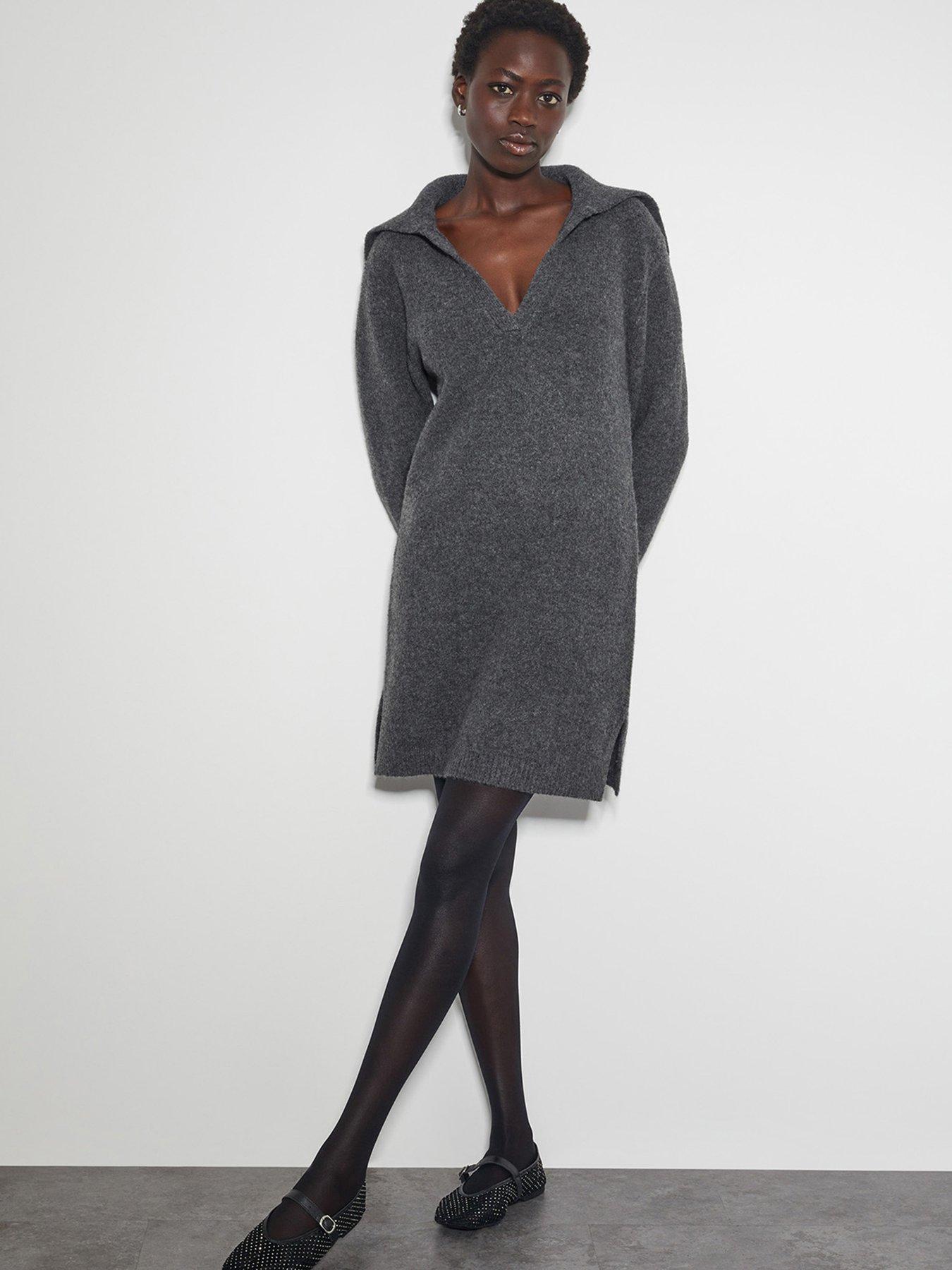 Monsoon Nora Knit Dress Grey Very Ireland