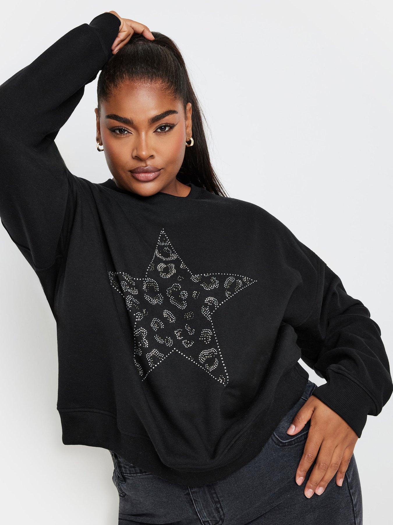 yours-curve-diamante-leopard-sweatshirt-blackoutfit