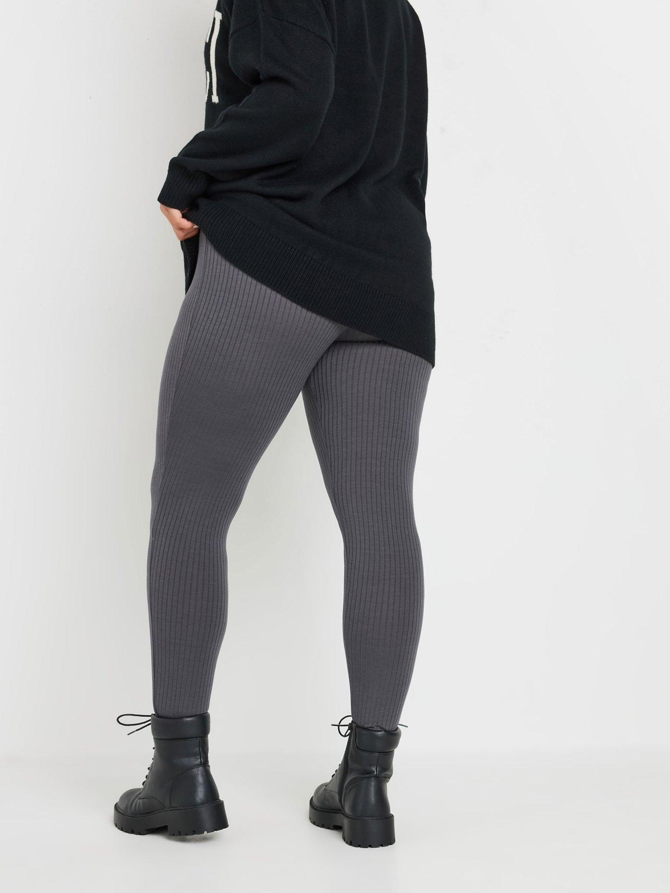 yours-curve-2-pack-ribbed-legging-blackstillFront