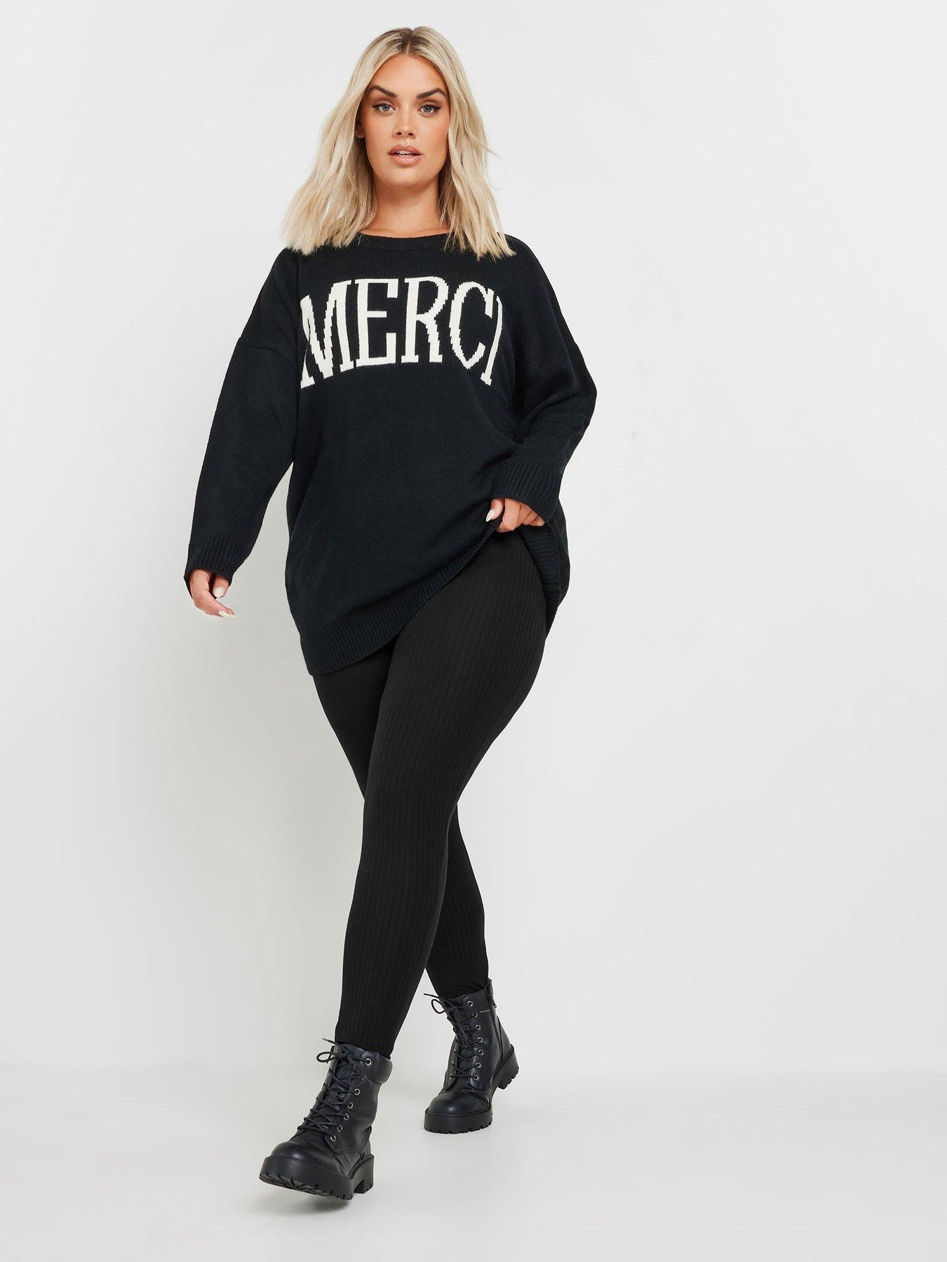 yours-curve-2-pack-ribbed-legging-blackoutfit