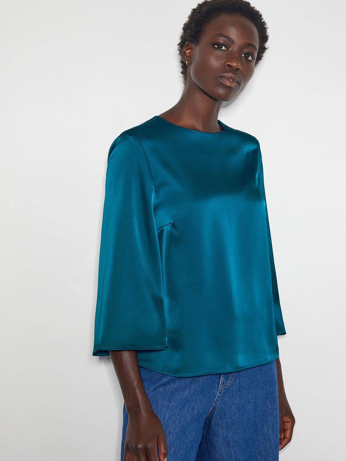 monsoon-ingrid-satin-top-turquoise