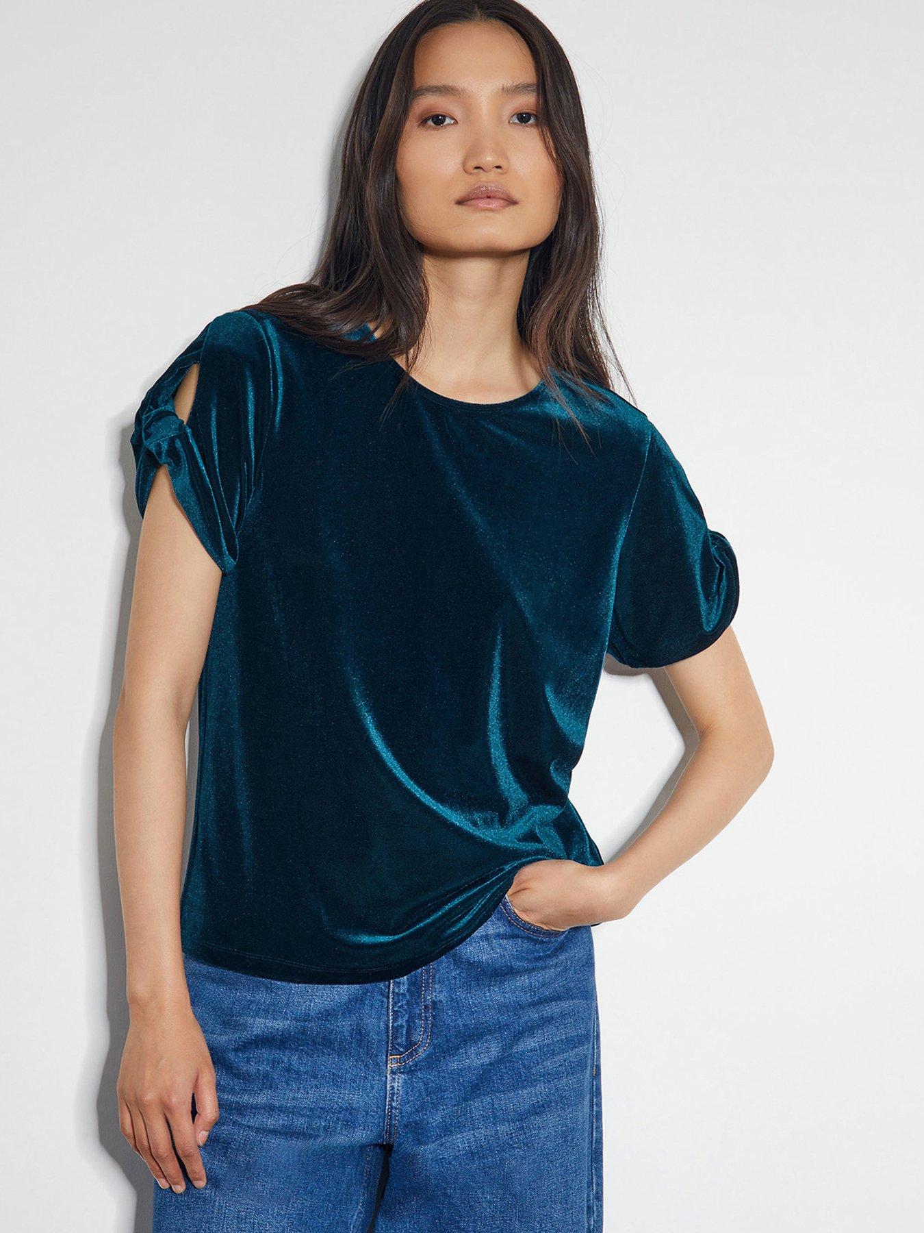 monsoon-viv-velvet-shirt-teal