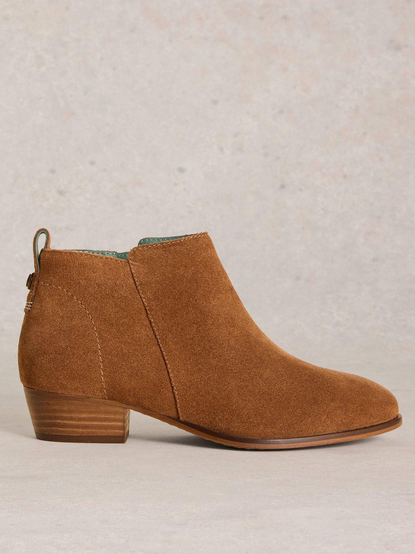 White Stuff Willow Suede Ankle Boot - Brown