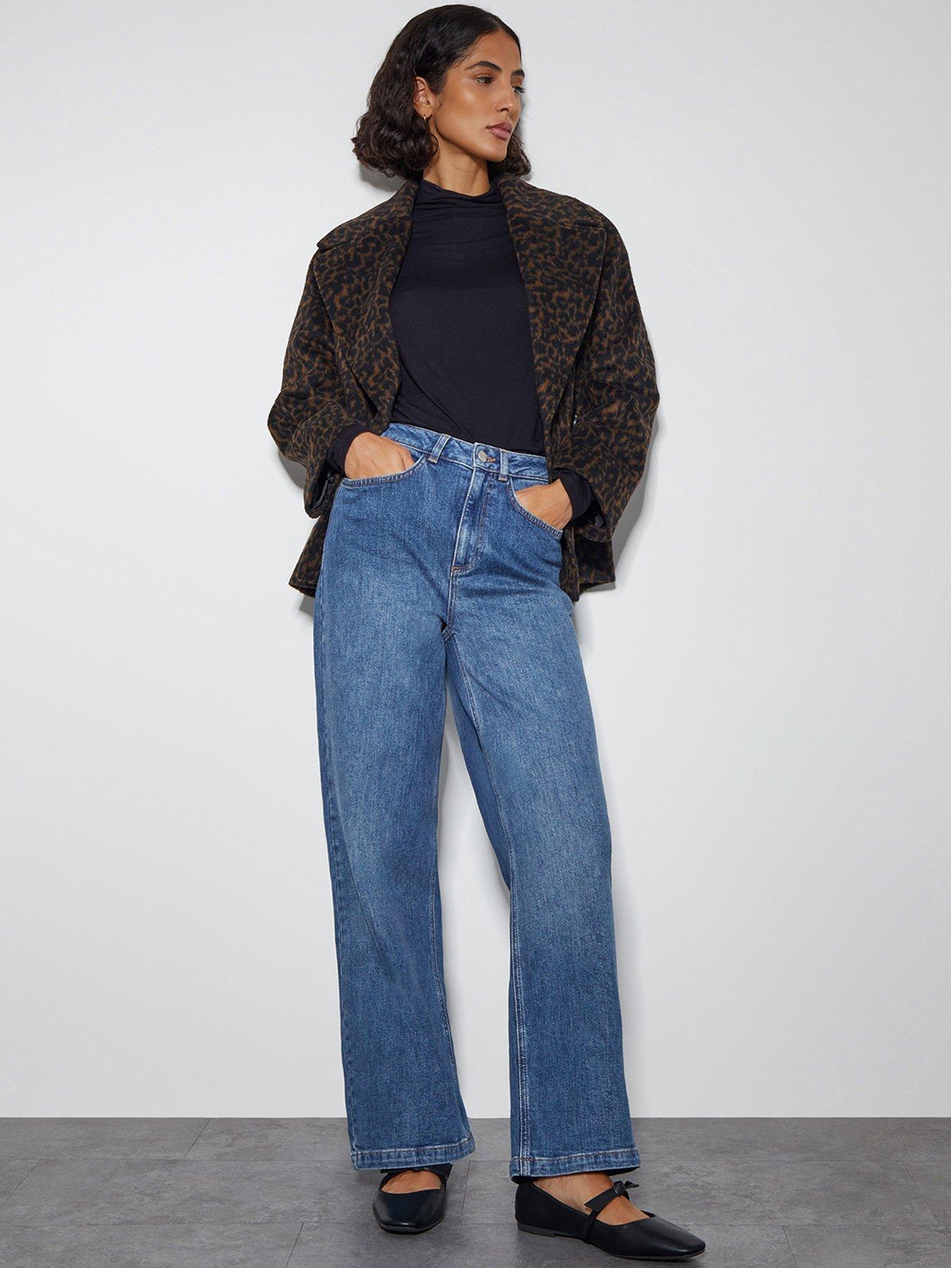 Image 3 of 5 of Monsoon Ruby Wide Leg Jeans - Blue