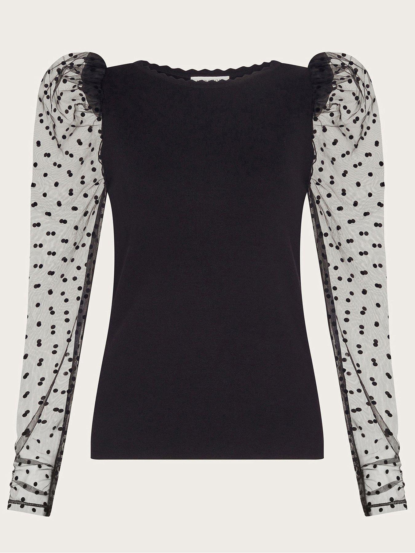 monsoon-mimi-mesh-sleeve-jumper-blackdetail