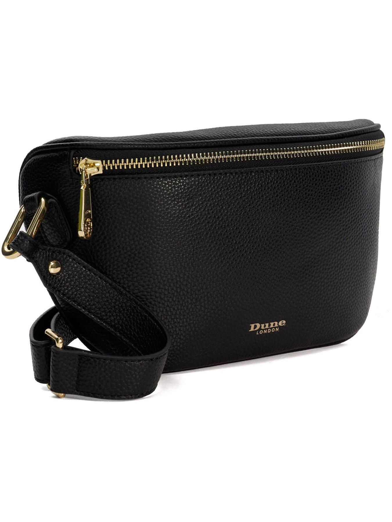 dune-london-dent-small-curved-cross-body-bag-blackstillFront