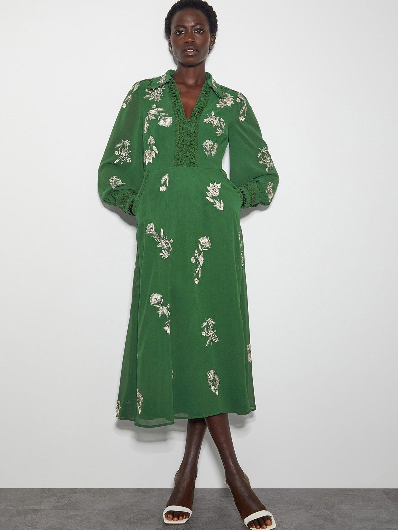 Image 1 of 6 of Monsoon Erica Shirt Dress