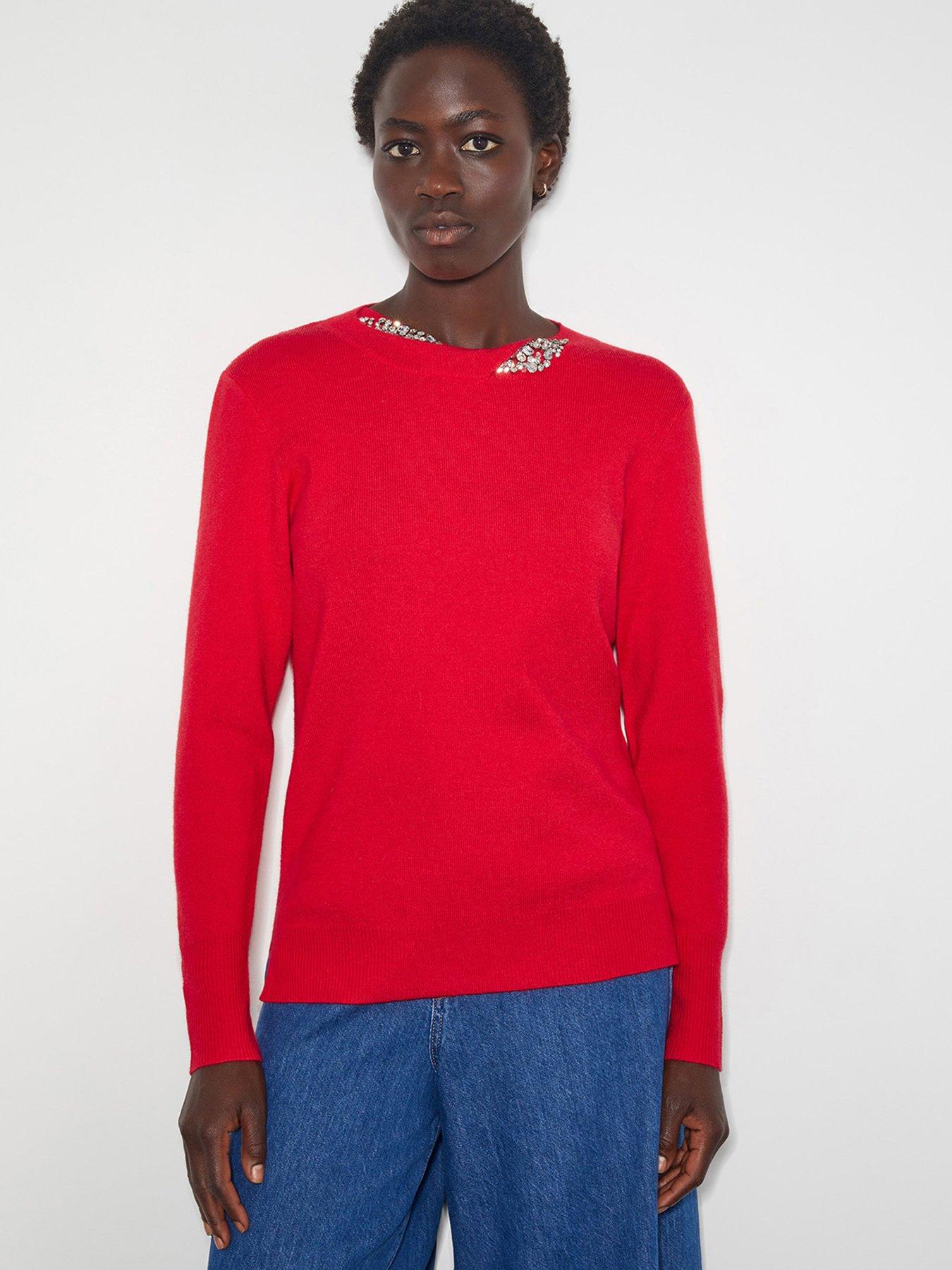 monsoon-eva-embroidered-neck-jumper-red