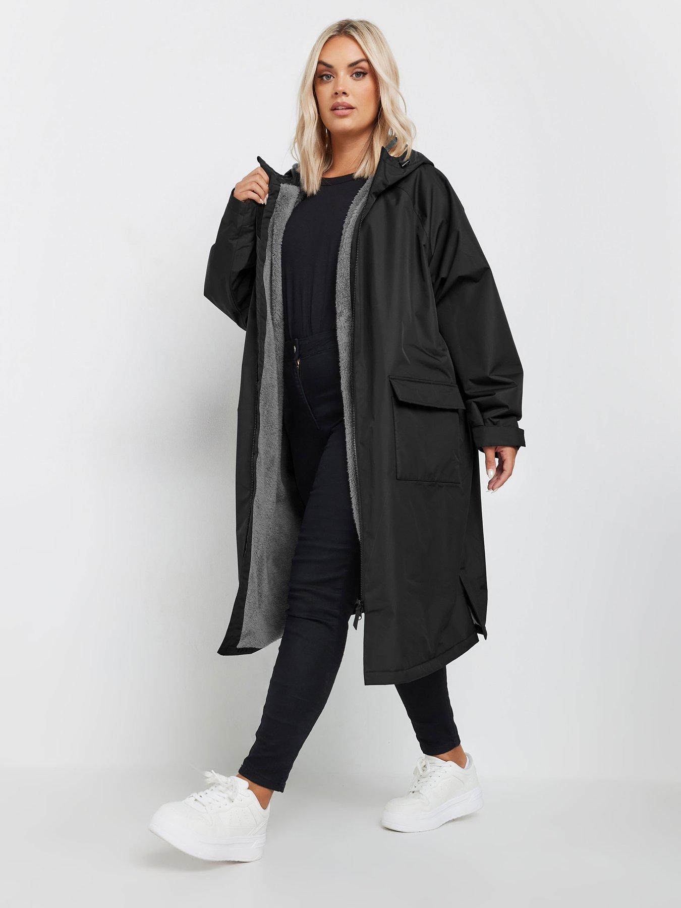 Yours Curve Waterproof Changing Robe - Black