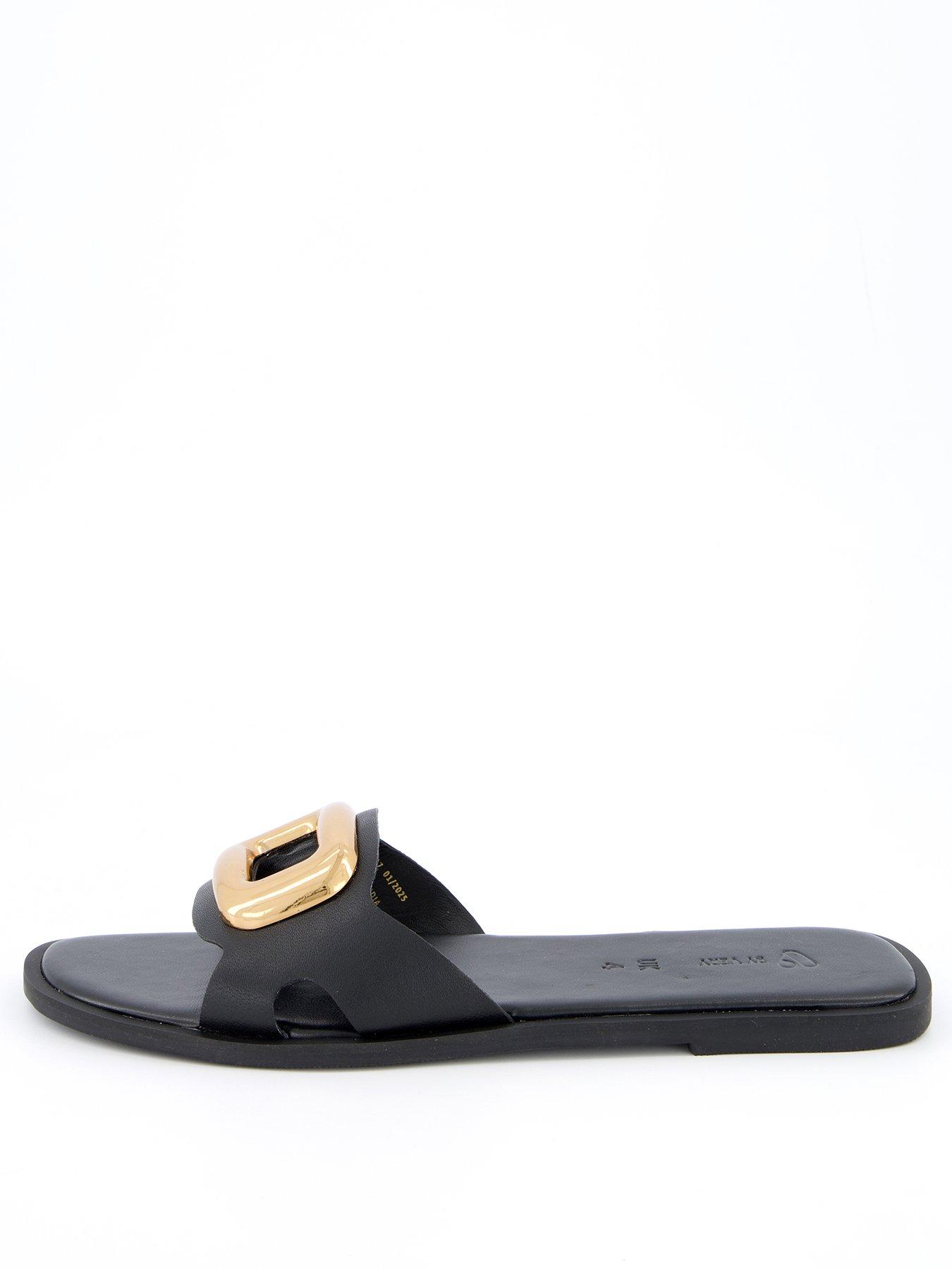 v-by-very-leather-eyelet-slider-black