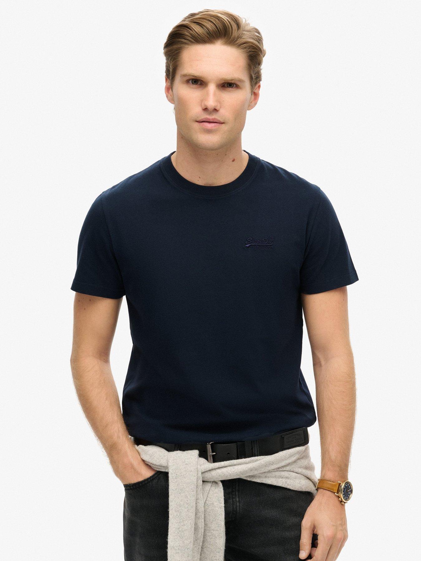 undefined Essential Logo Slim Fit T-Shirt - Navy