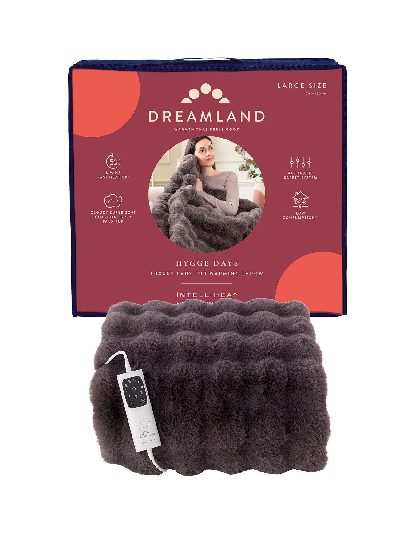 Dreamland Hygge Days Warming Throw- Dark Grey